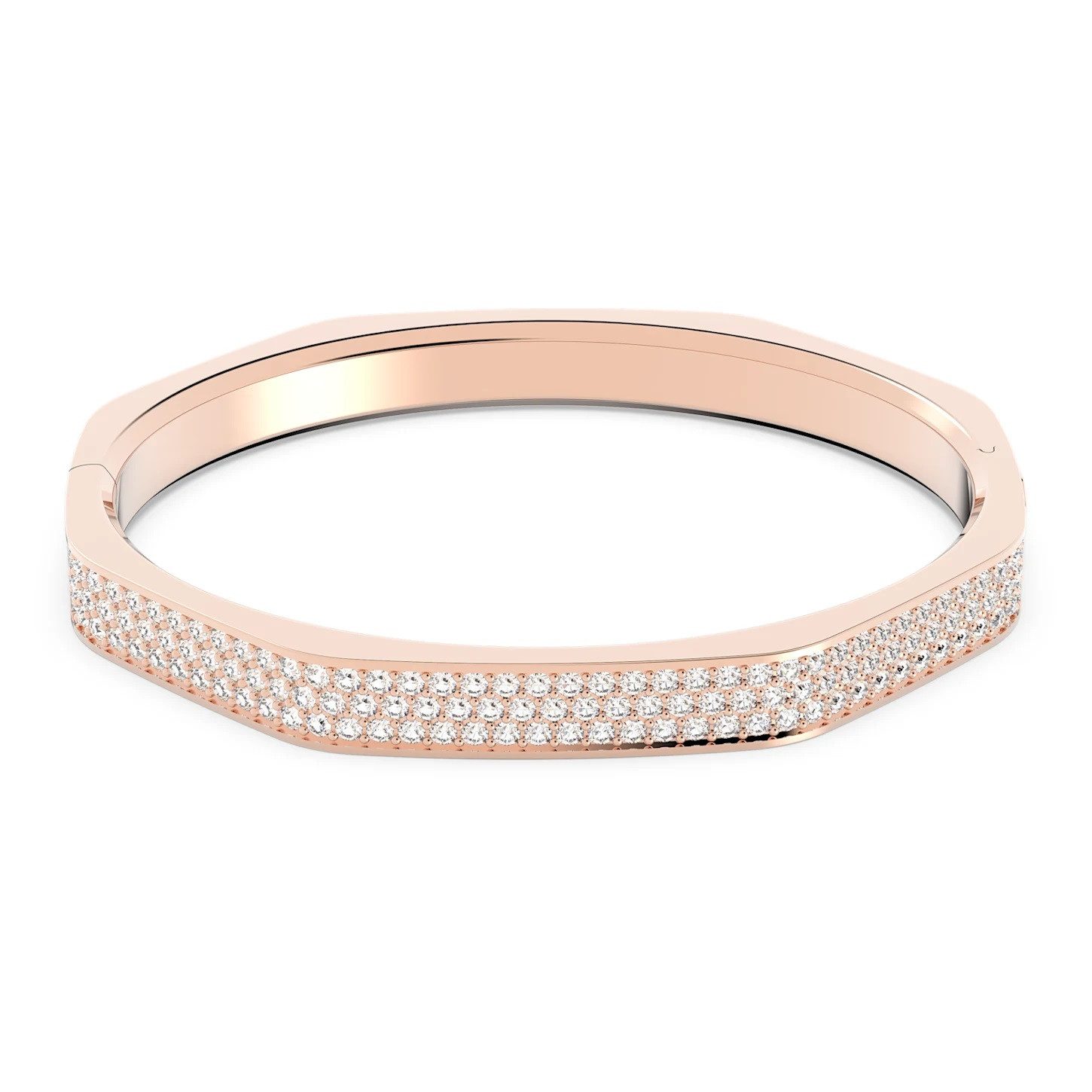 Swarovski Armreif Dextera Armreif Pavé, White, Rose Gold-Tone Plated 563920 günstig online kaufen