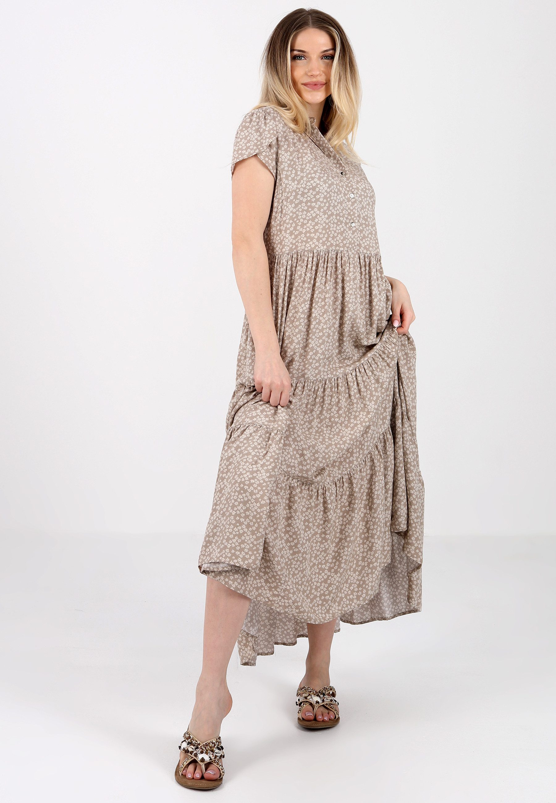 YC Fashion & Style Sommerkleid Boho-Maxikleid aus Reiner Viskose – Sommerliche Eleganz