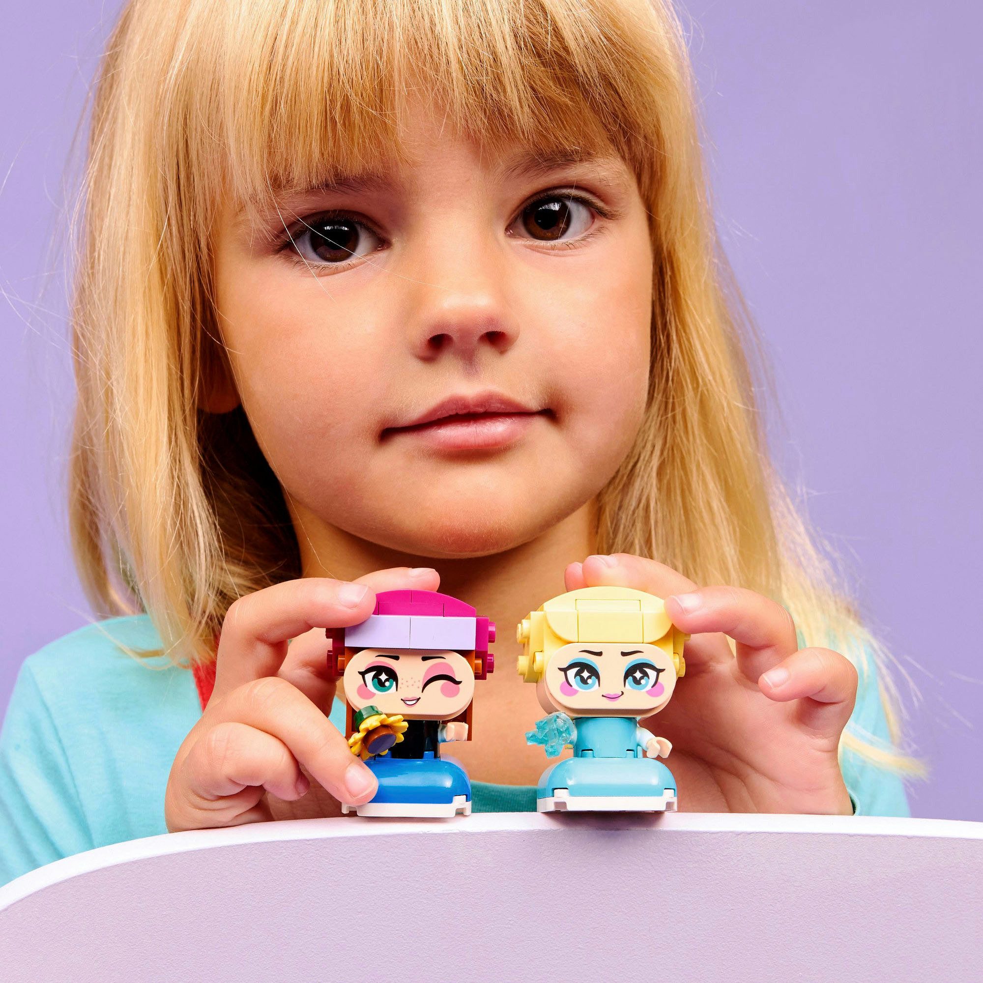 LEGO® Die Mini-Prinzessinnen Anna und Elsa (43284), LEGO Disney Princess Konstruktionsspielsteine, (65 St)