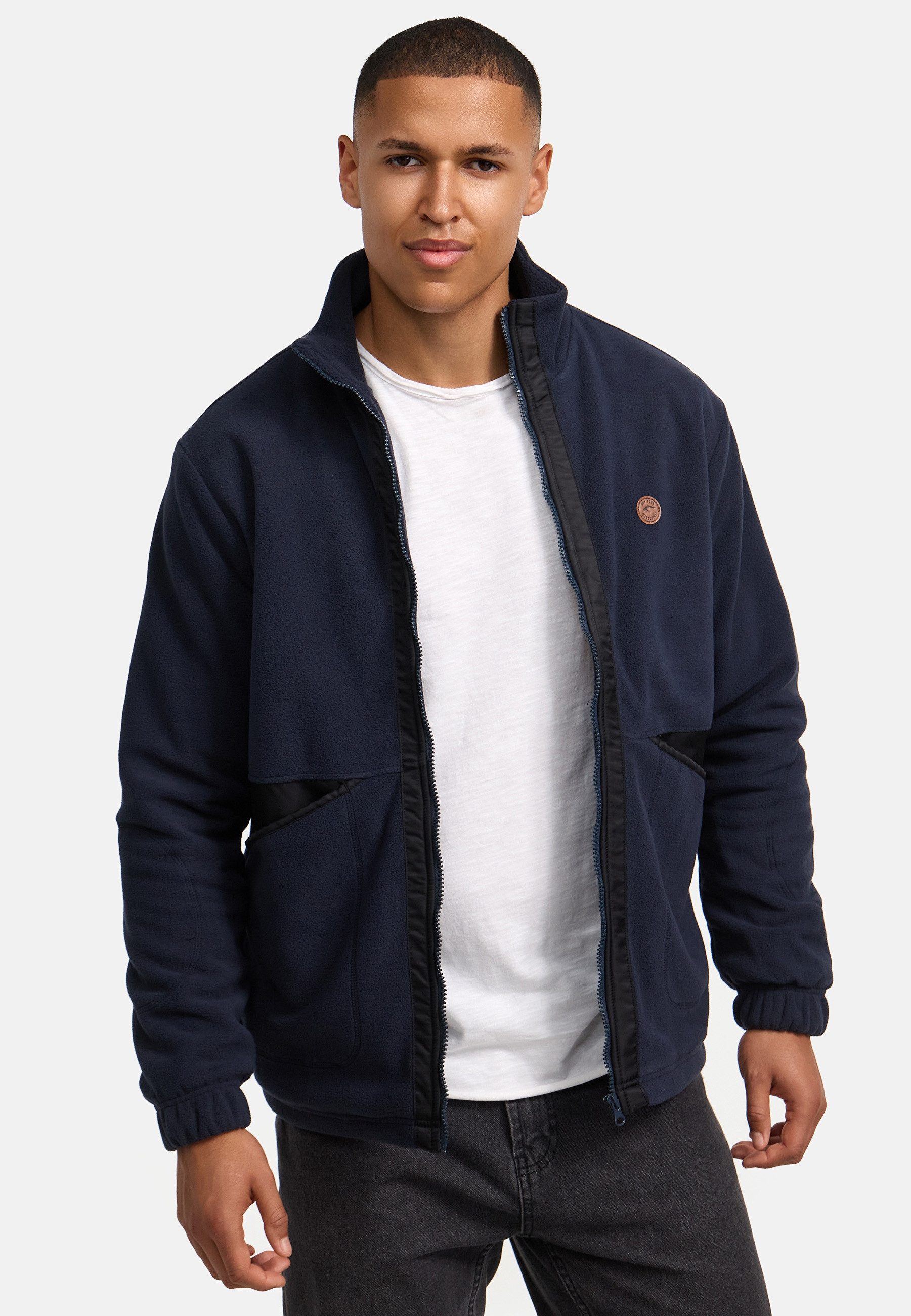 Damen Wintersweatshirt Oversize - Gefütterter Pullover Mit Stehkragen