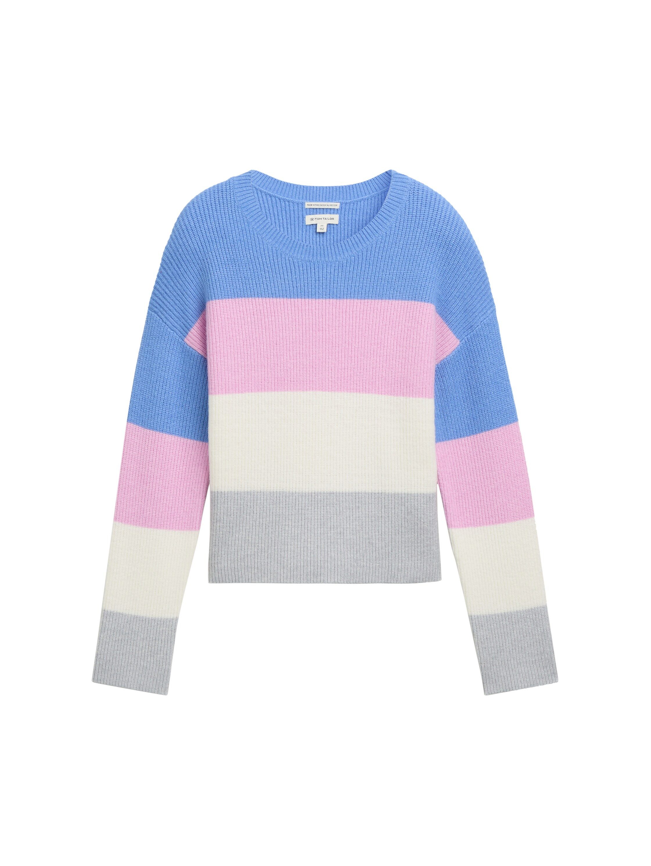 TOM TAILOR Strickpullover mit Colour Blocking