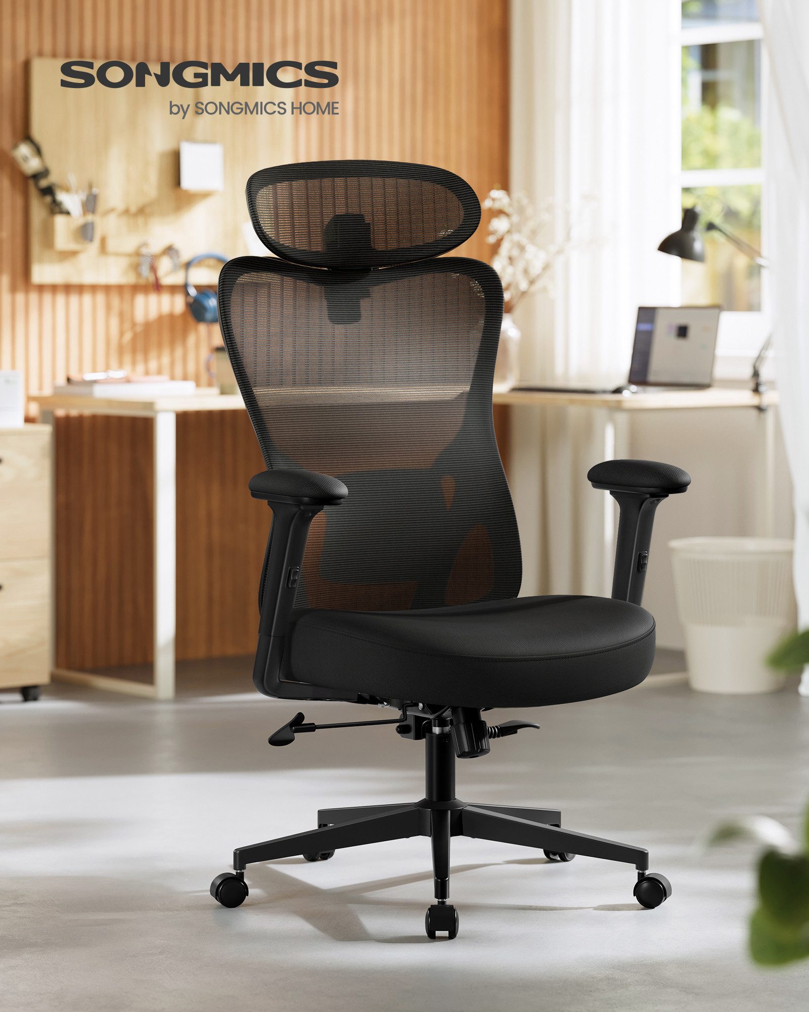 SONGMICS Bürostuhl, ergonomisch, Schreibtischstuhl, Computerstuhl, verstell günstig online kaufen
