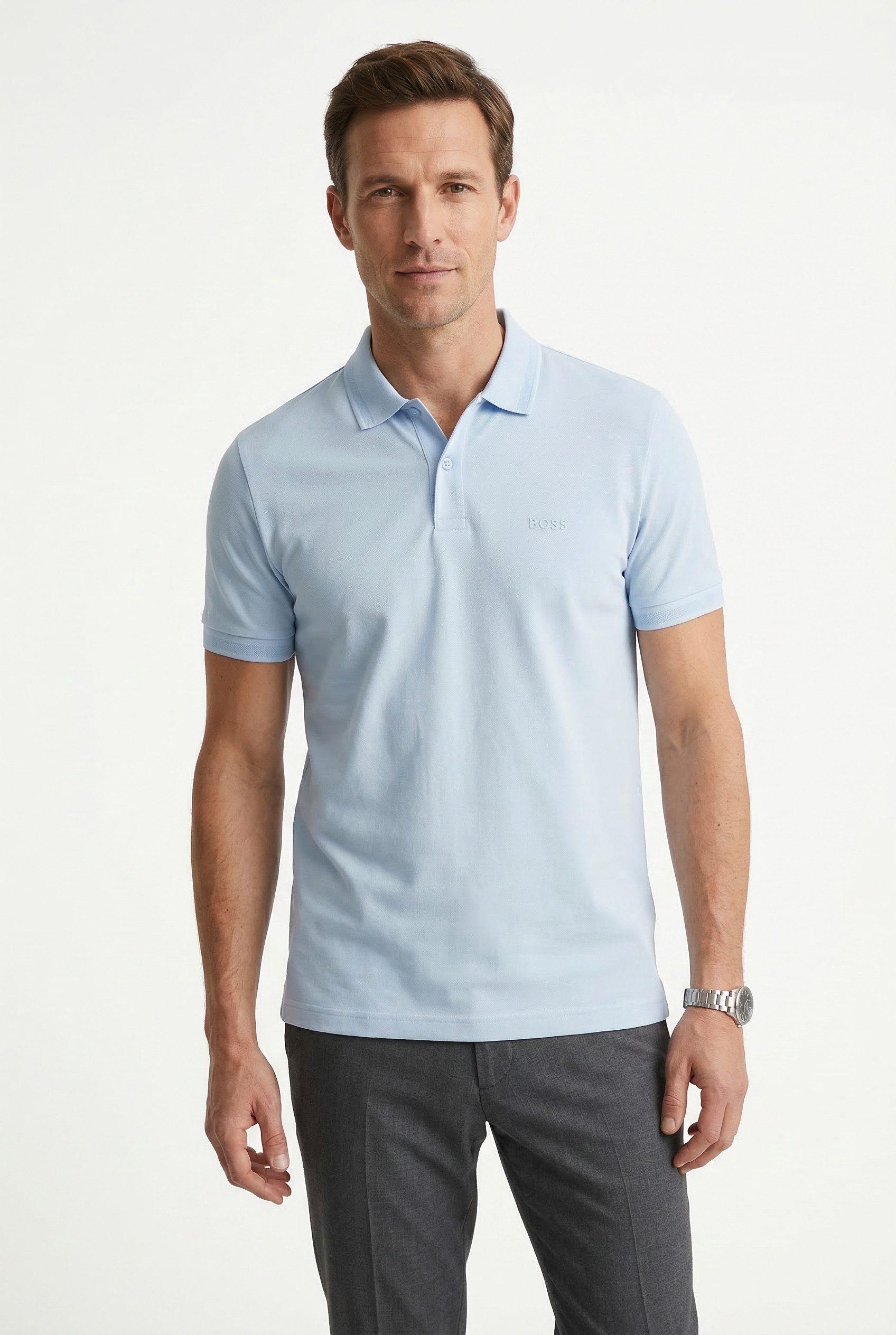 BOSS GREEN Poloshirt Pio Pique Regular Fit Cotton Pique Polo, pflegeleicht 100% Baumwolle