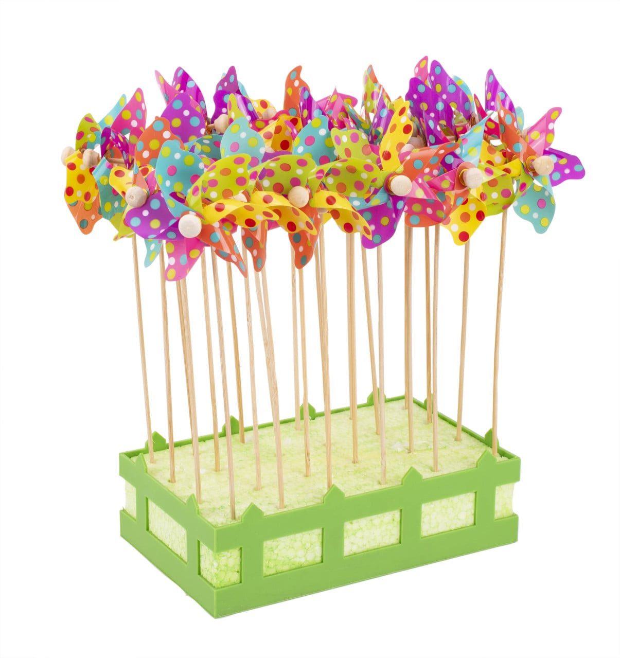 Glorex Windrad Glorex Gartenstecker Windrad 9 x 28 cm gepunktet