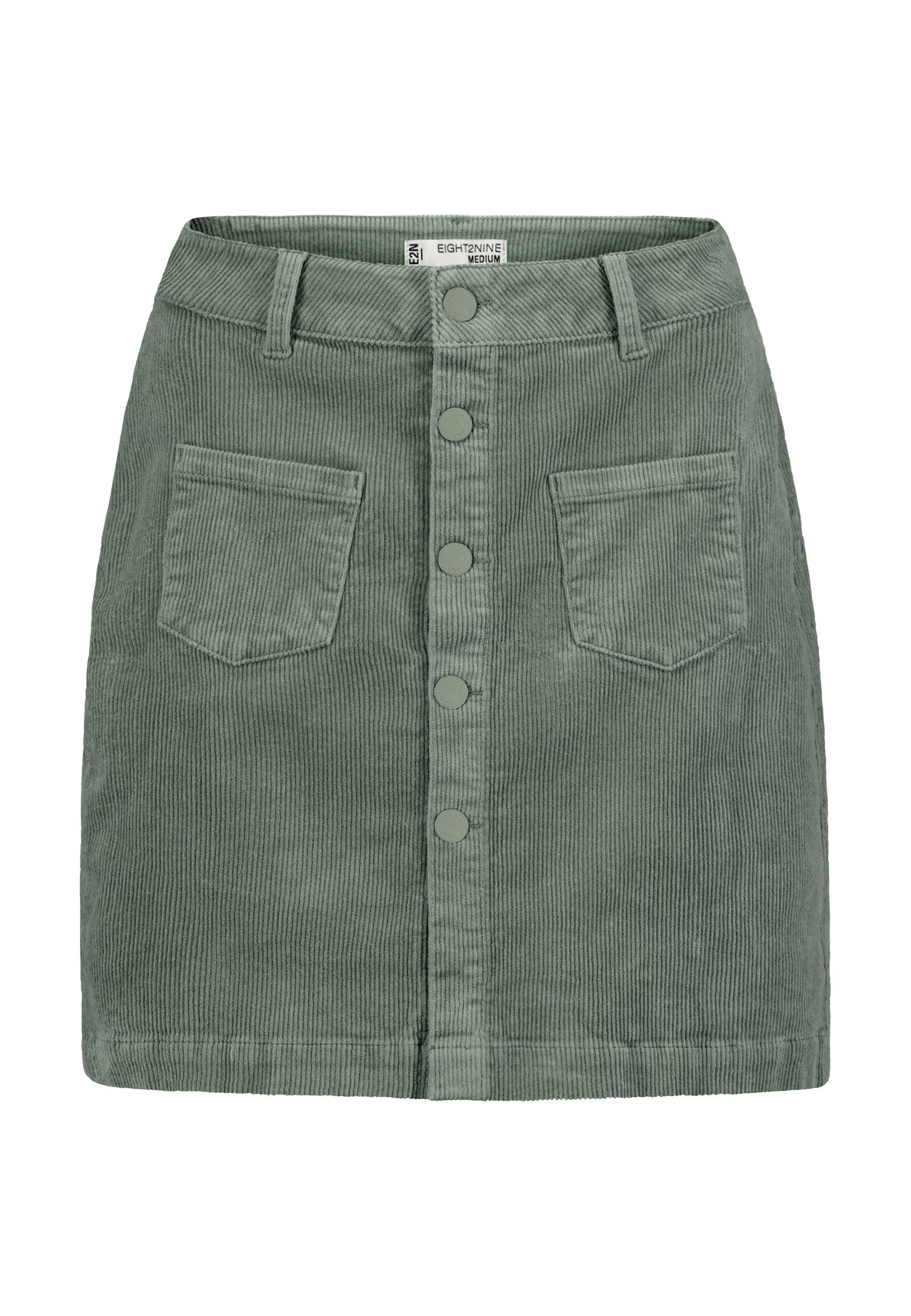 Eight2Nine Minirock Damen Mini Cordrock aufgesetzte günstig online kaufen