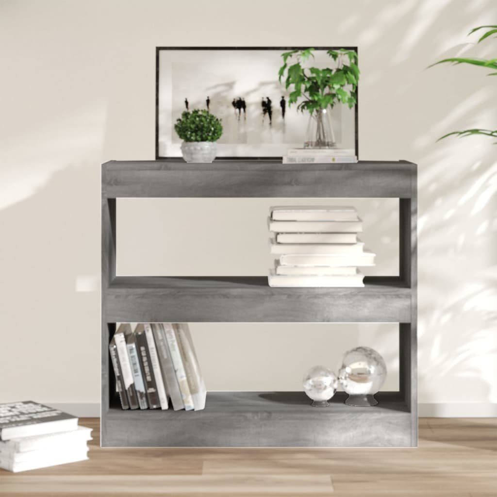 furnicato Bücherregal Bücherregal/Raumteiler Grau Sonoma 80x30x72 günstig online kaufen