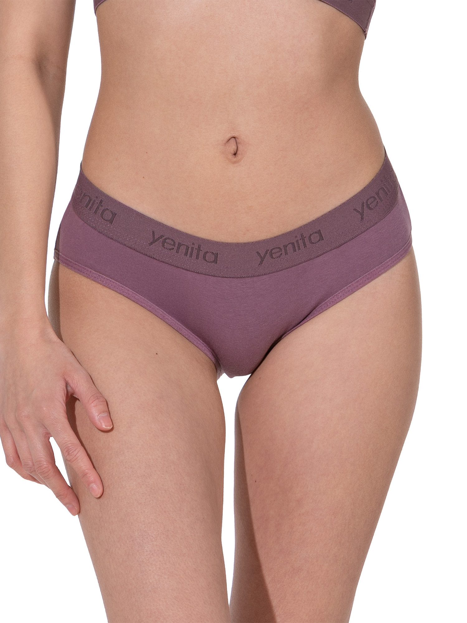 Yenita® Bikinislip Damen Slips mit elastischem Logobund (3-St) in angenehme günstig online kaufen