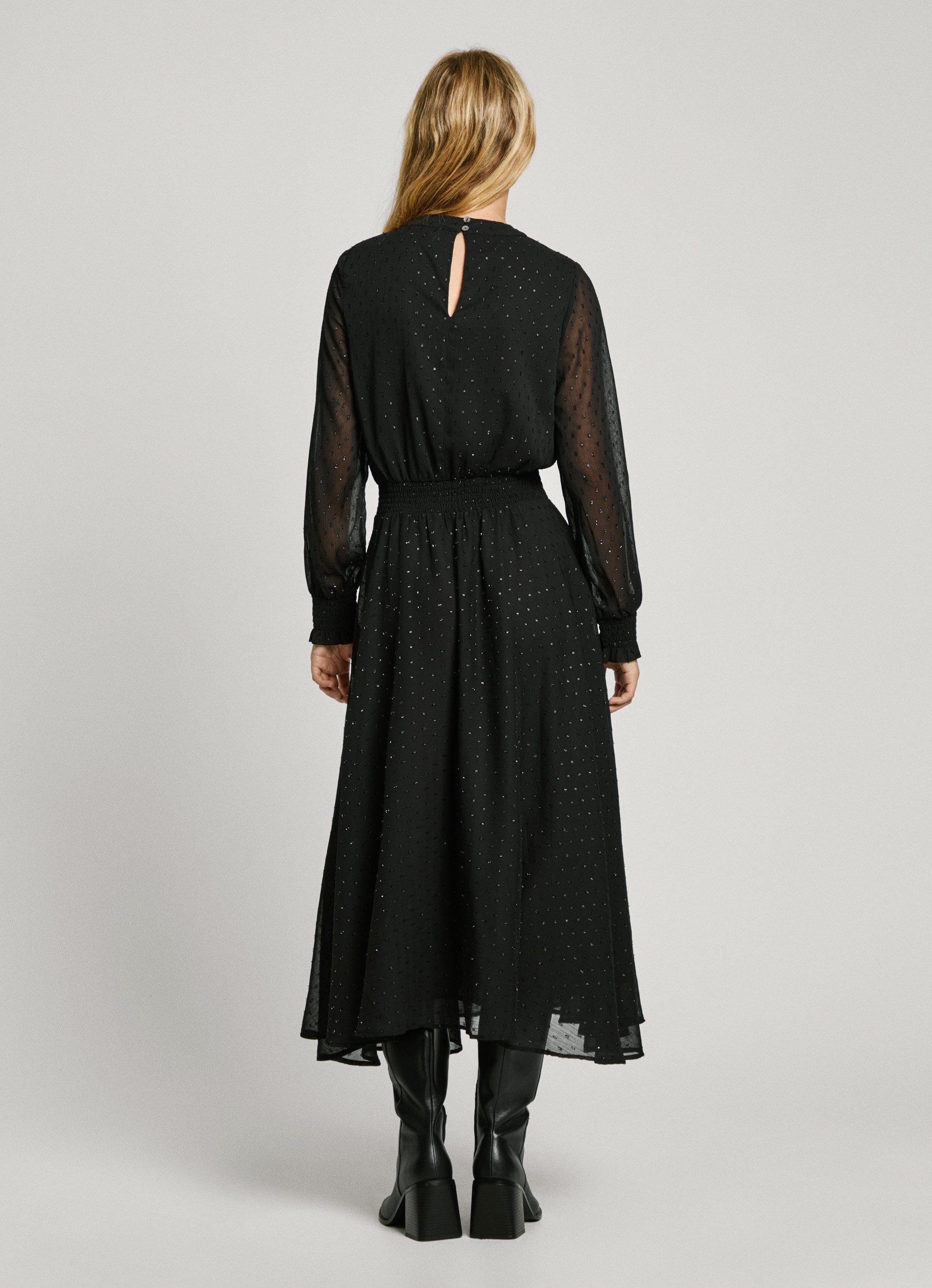 Pepe Jeans Midikleid ANUSHKA Ausschnitt mit Schlitzdetail günstig online kaufen