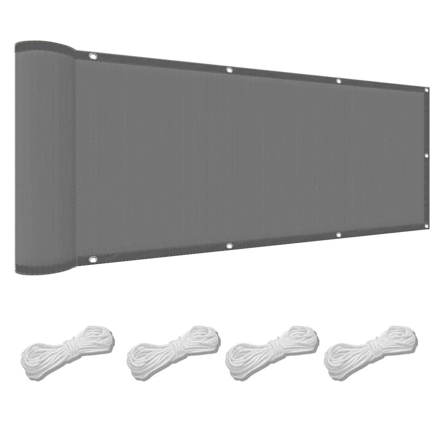 LuxusKollektion Sonnensegel Markisenstoff 150x250cm Hellgrau Wasserdicht