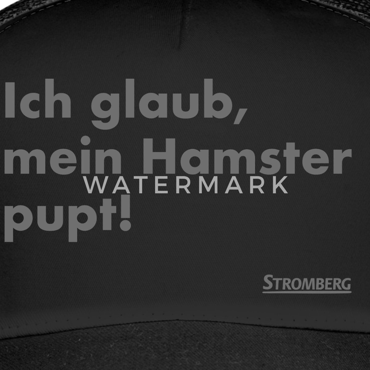 Spreadshirt Trucker Cap Stromberg Zitat Ich Glaub, Mein Hamster Pupt Trucker Cap (1-St)