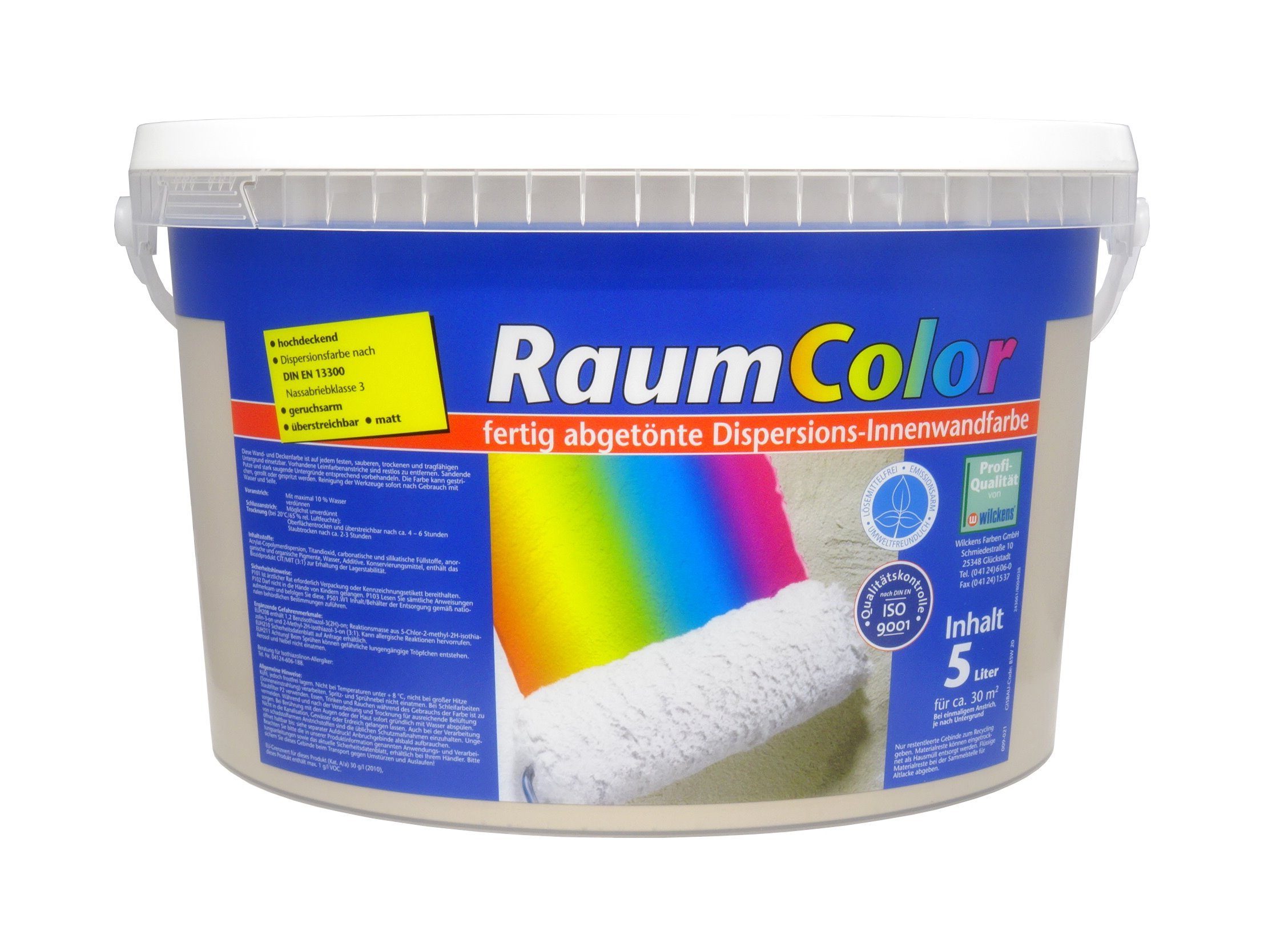 Wilckens Farben Wandfarbe, Raumcolor Eiskaffee 5 L