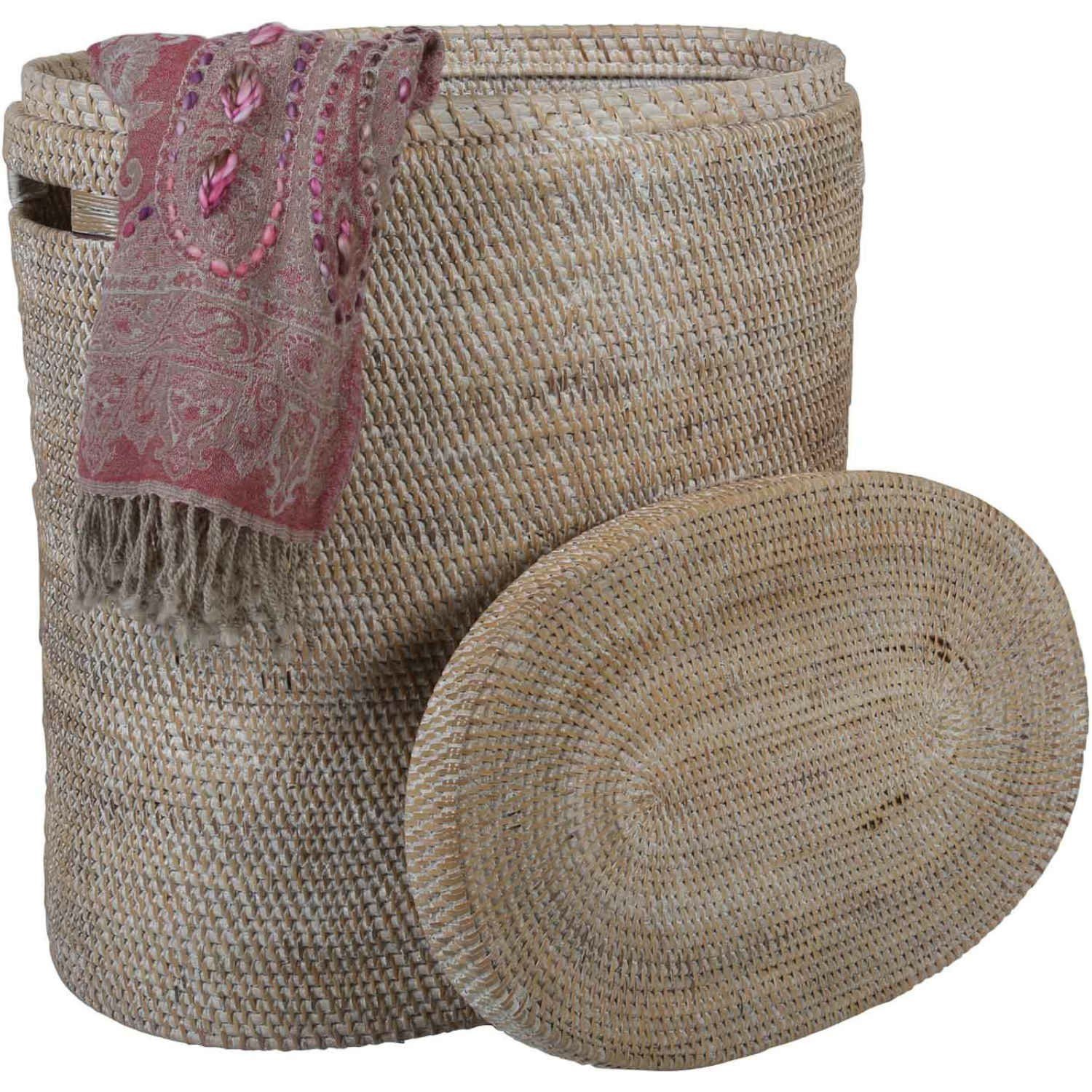 Casa Moro Wäschekorb Rattan Wäschesortierer ELA oval 50x30x54 cm (B/T/H) mi günstig online kaufen