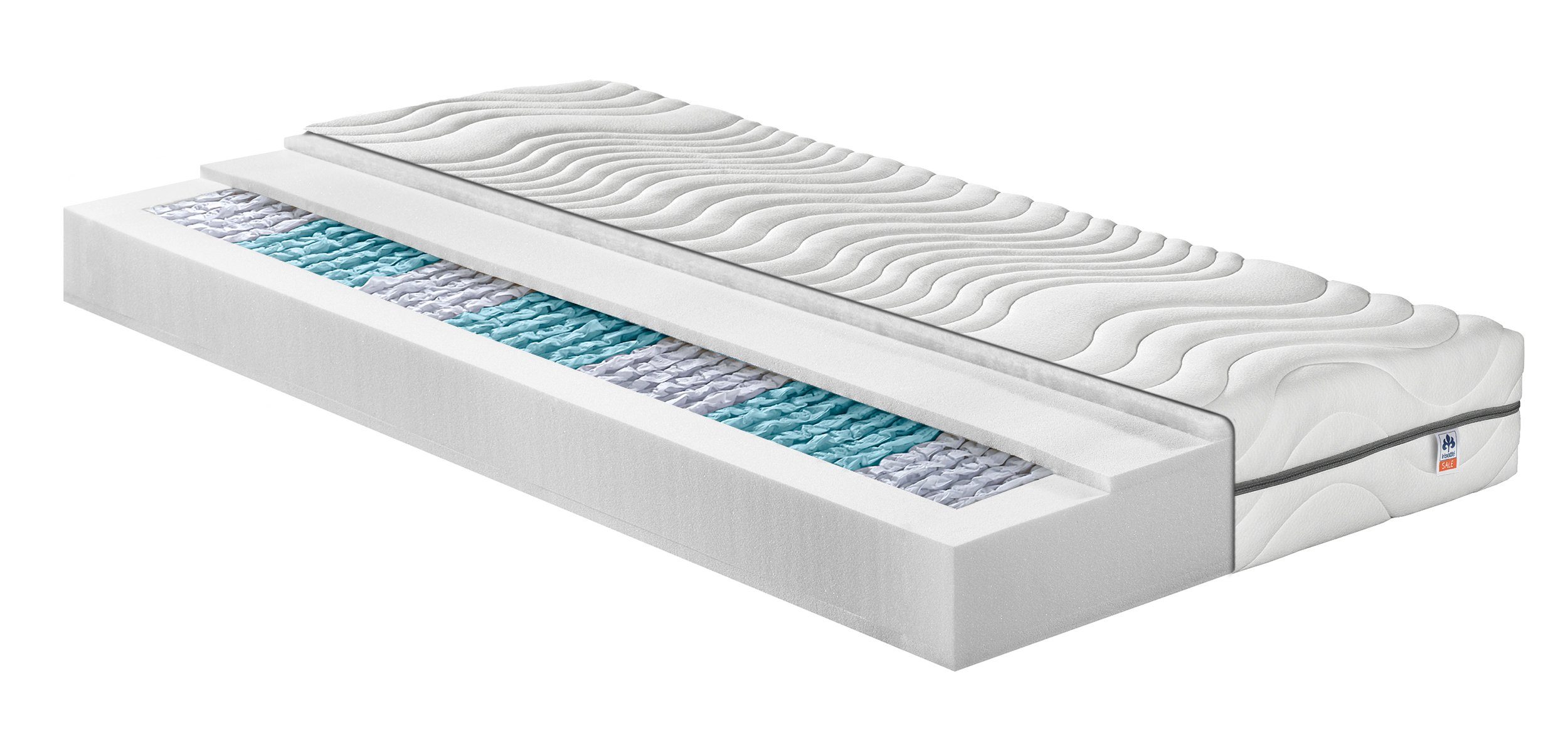 Taschenfederkernmatratze Sylt mit 7 Liegezonen, Irisette Sale, 18 cm hoch, für eine punktelastische Körperaufnahme und Unterstützung