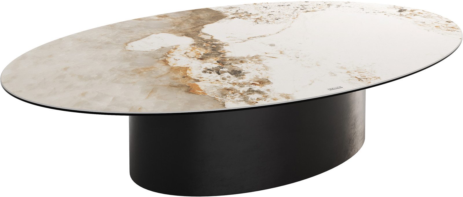 DELIFE Couchtisch Casilda, Keramik Minas Melange Weiß-Beige 150x90 cm Mitte günstig online kaufen