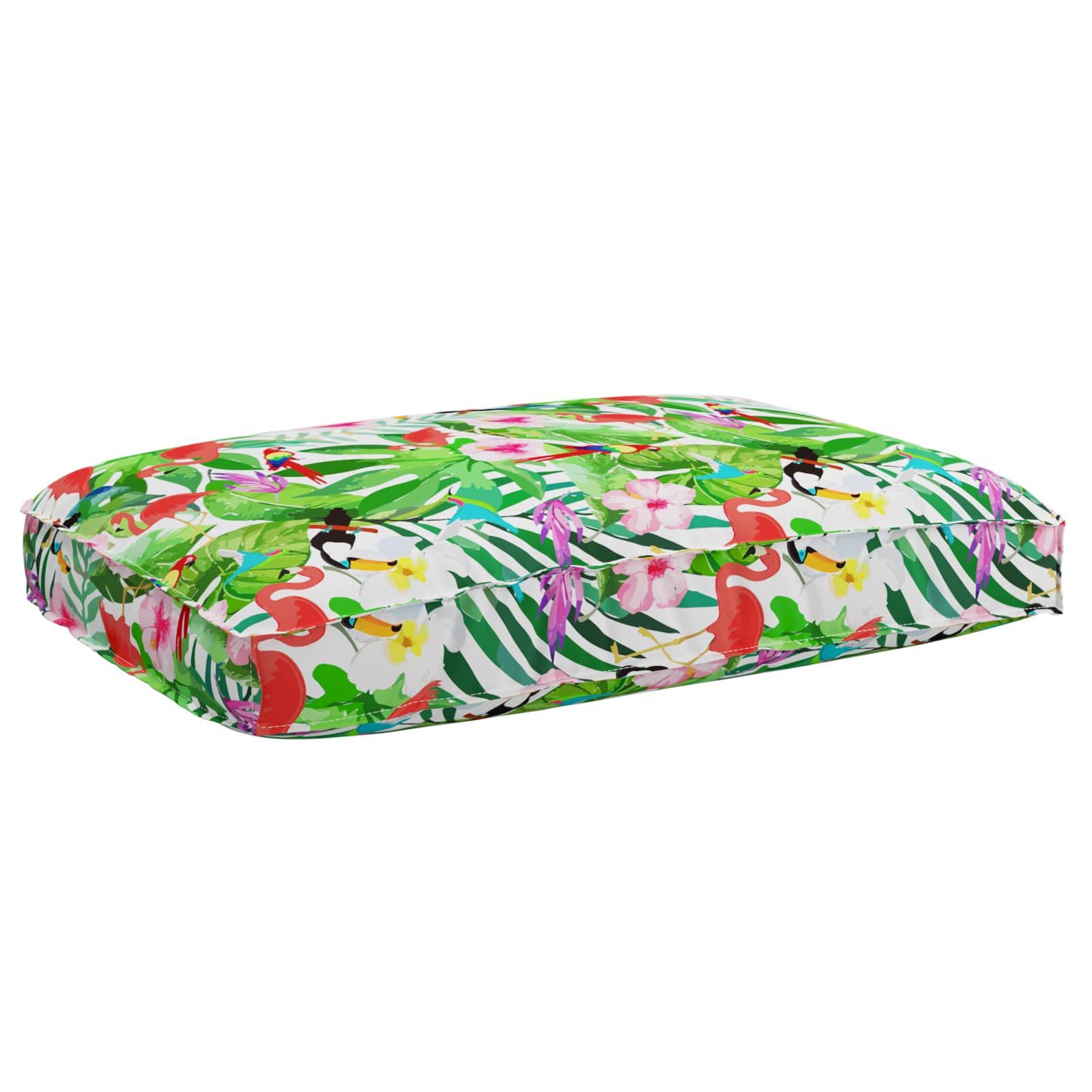 vidaXL Sitzauflage Kissen Oxford-Stoff Mehrfarbig 120 x 80 x 12 cm, (1 St)