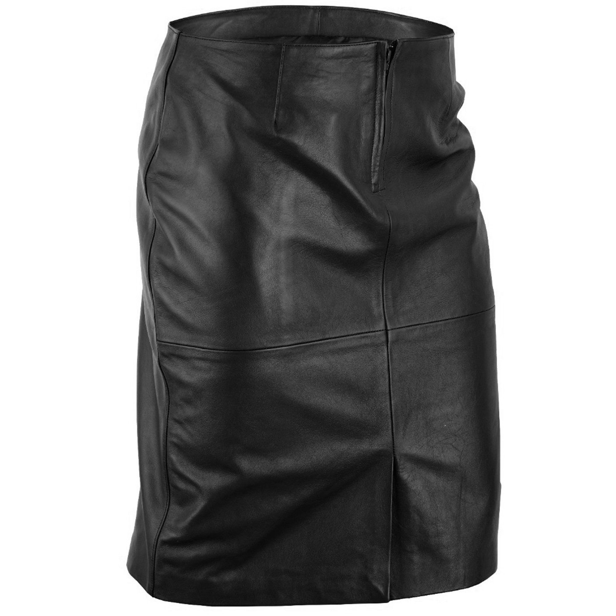 German Wear Lederrock Trend452R Midi Trendiger Midi Lederrock aus Lammnappa günstig online kaufen