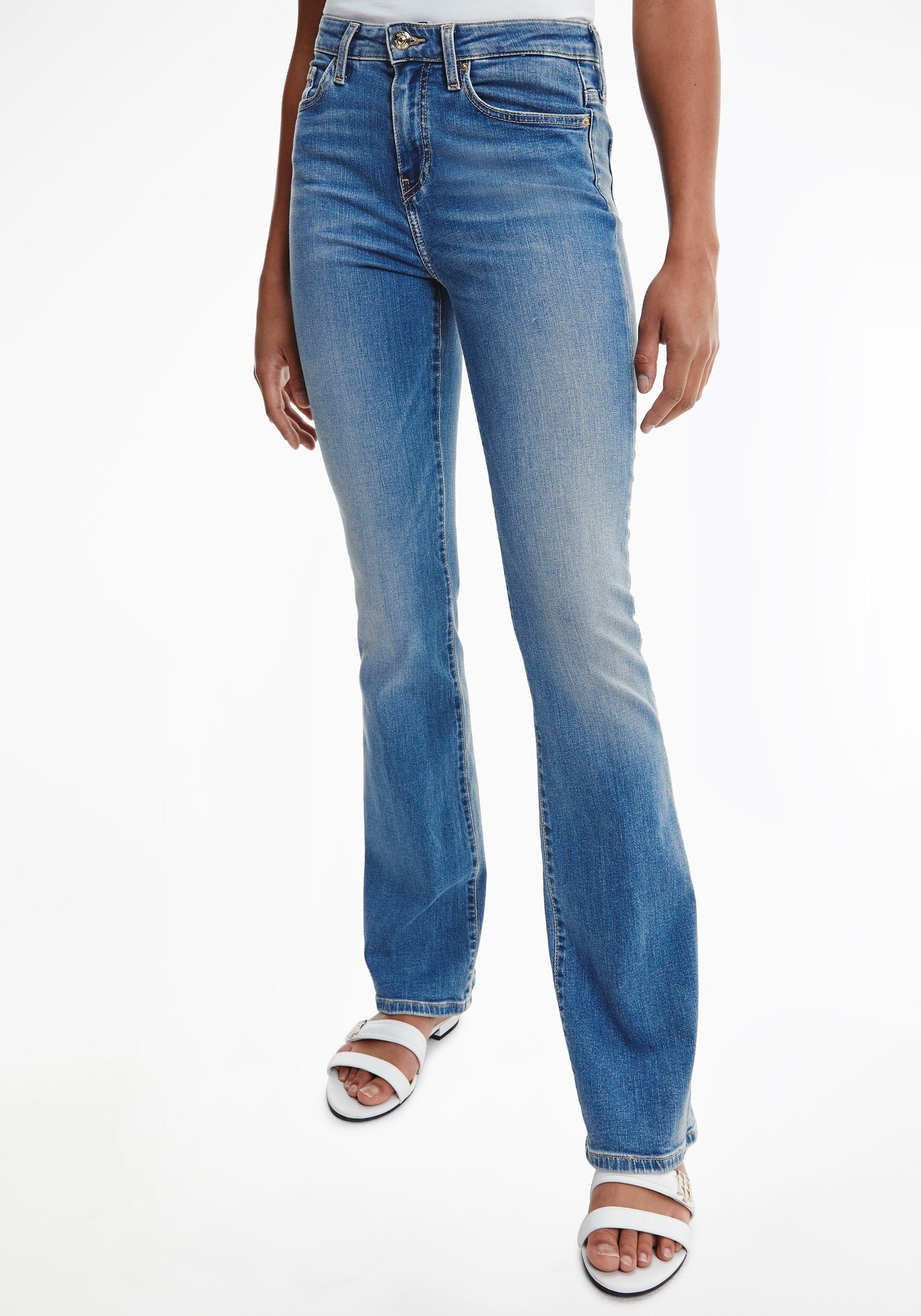 Tommy Hilfiger Bootcut-Jeans BOOTCUT RW IZZY mit Passe hinten