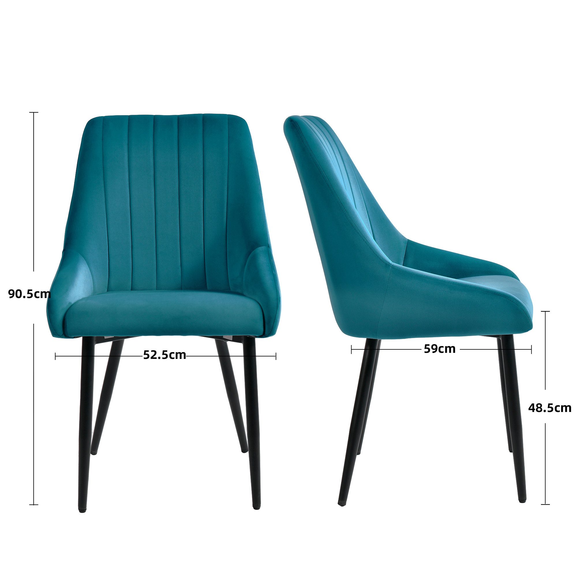 Duhome Esszimmerstuhl (8066C), 2er Set Esszimmerstuhl Polsterstuhl Stoff Sa günstig online kaufen