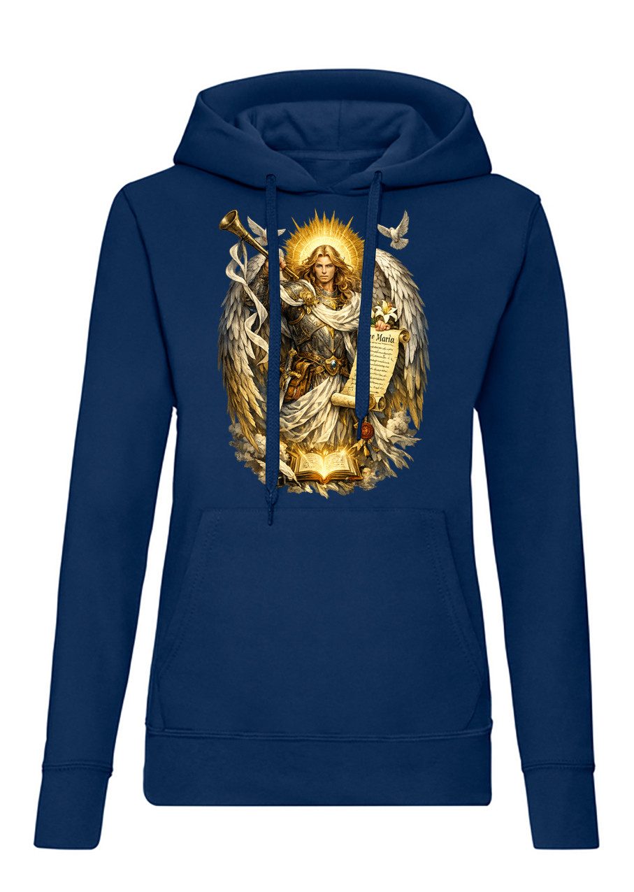 Hoodie ErzengelGabriel Damen Hoodie Print Engelmotiv Kapuze