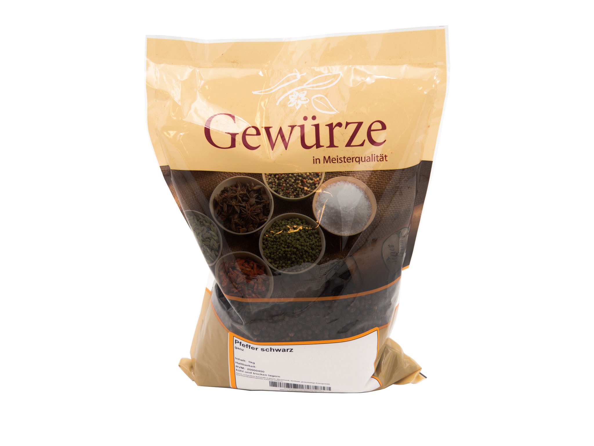 mävo Gewürz Pfeffer schwarz ganz 1 kg