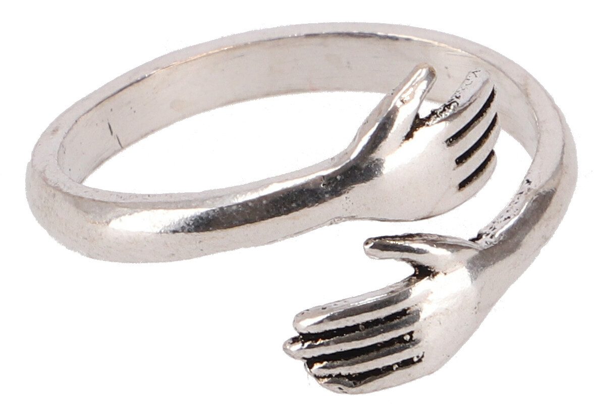 Guru-Shop Fingerring Wickelring, Messing Modeschmuck Ring mit..