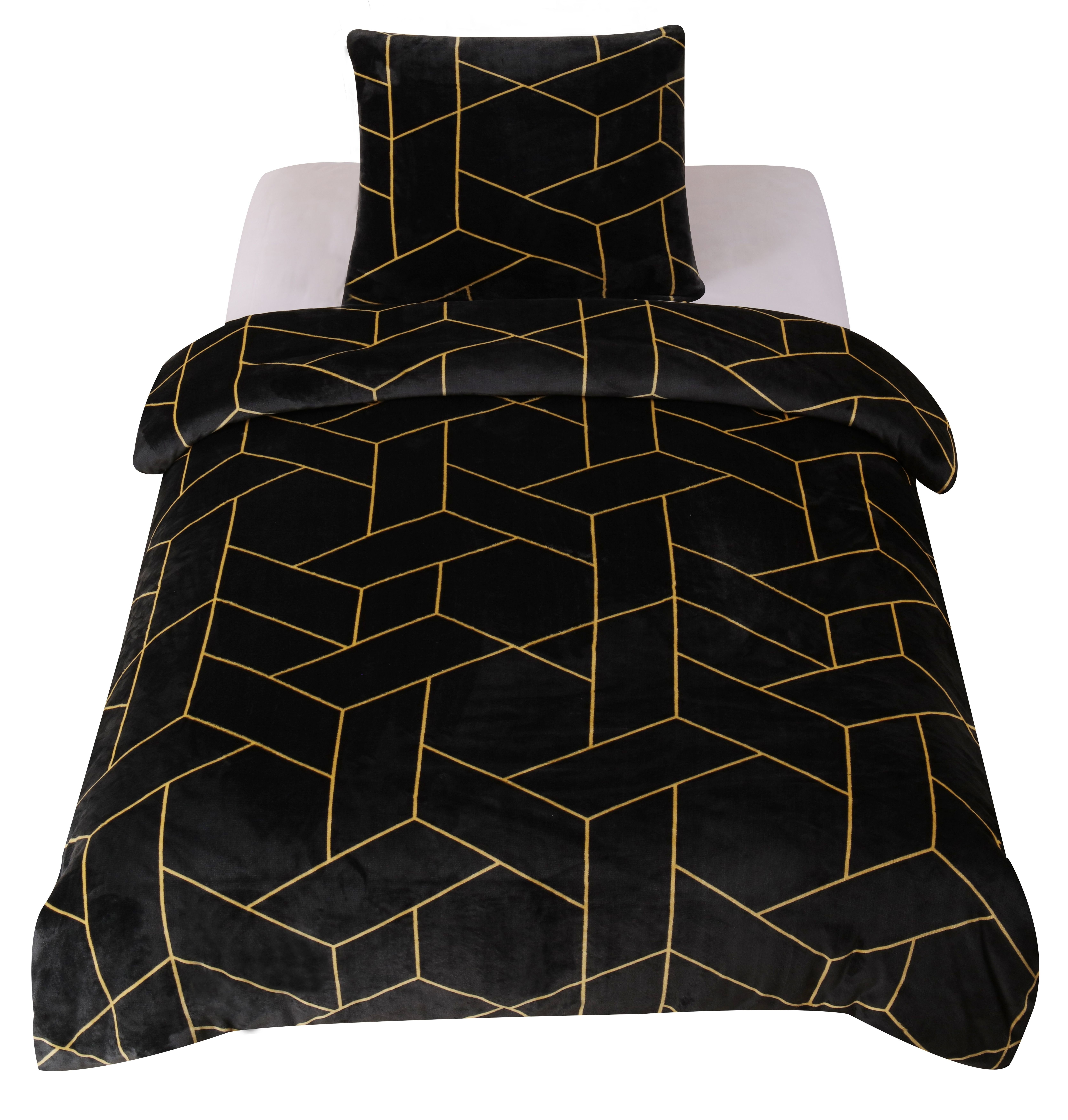 One Home Bettwäsche Winter Cashmere Touch Diego, Fleece, 4 teilig, geometri günstig online kaufen