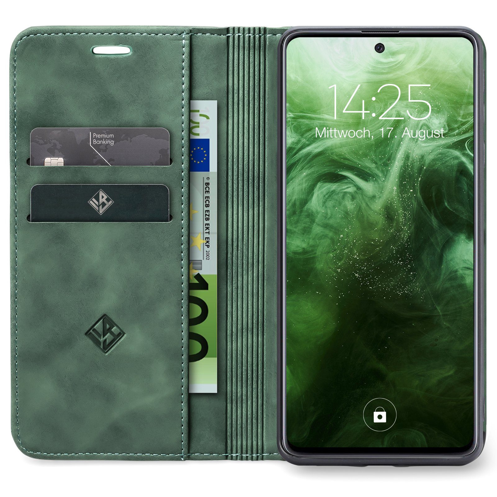 Tec-Expert Handyhülle Tasche Hülle für Xiaomi Redmi Note 10 Pro 6.67 Zoll, 6.67, Cover Klapphülle Case mit Kartenfach Fliphülle aufstellbar