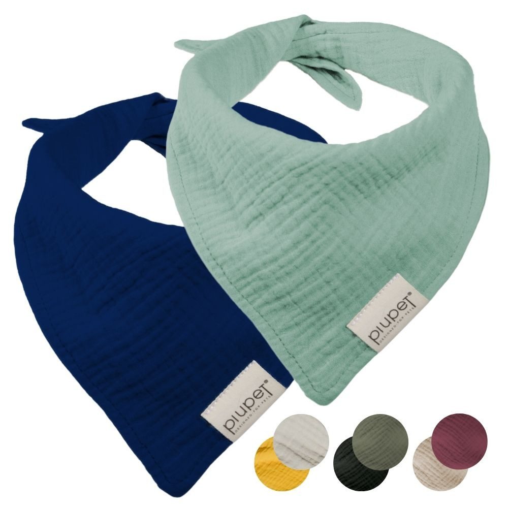 Piupet Tier-Halstuch Hundehalstuch I 2er Set Hundehalstücher I Hundezubehör I 58x40x40cm, zum Binden