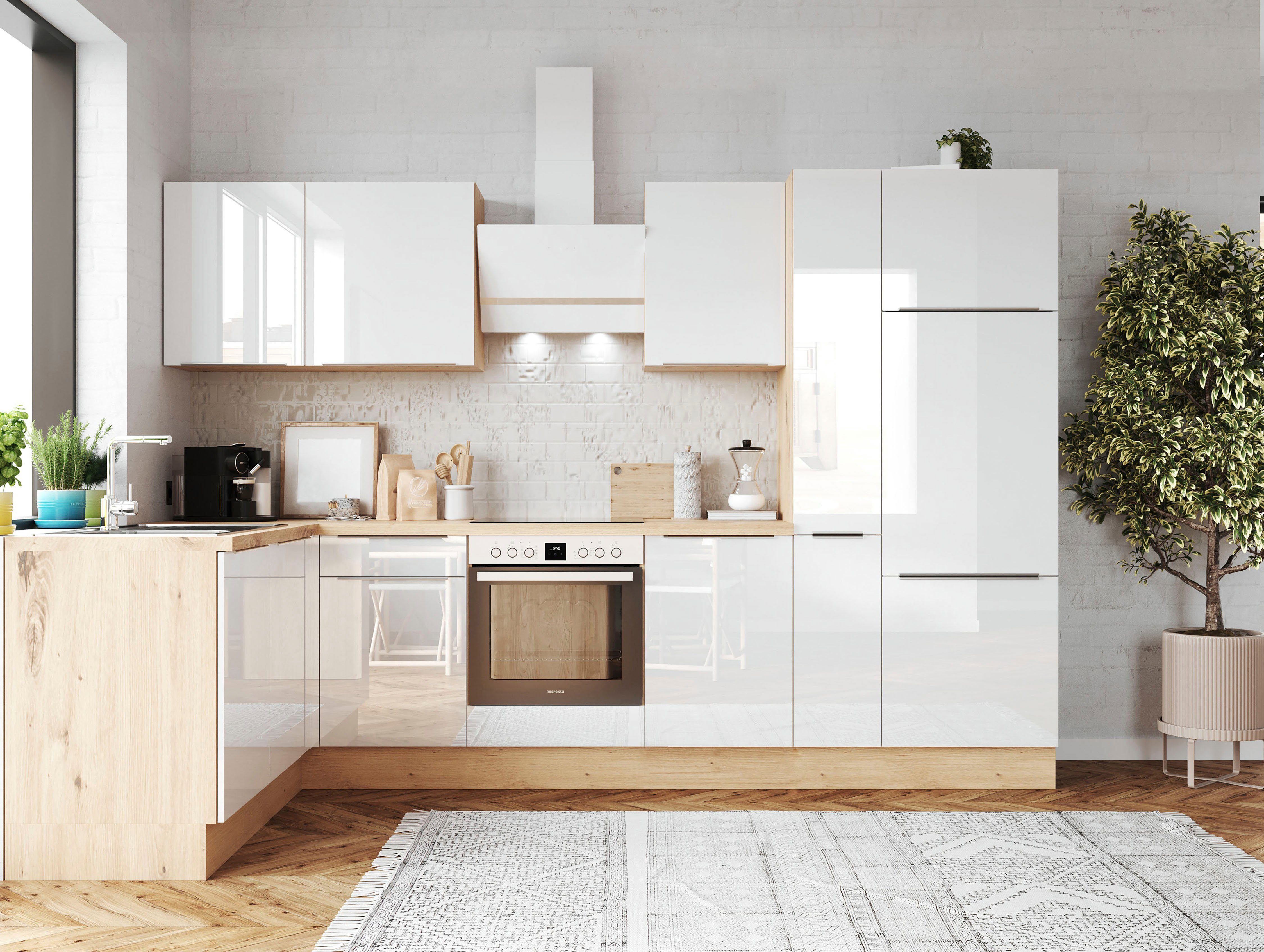 RESPEKTA Küchenzeile Safado aus der Serie Marleen, Breite 310 cm, mit Soft- günstig online kaufen