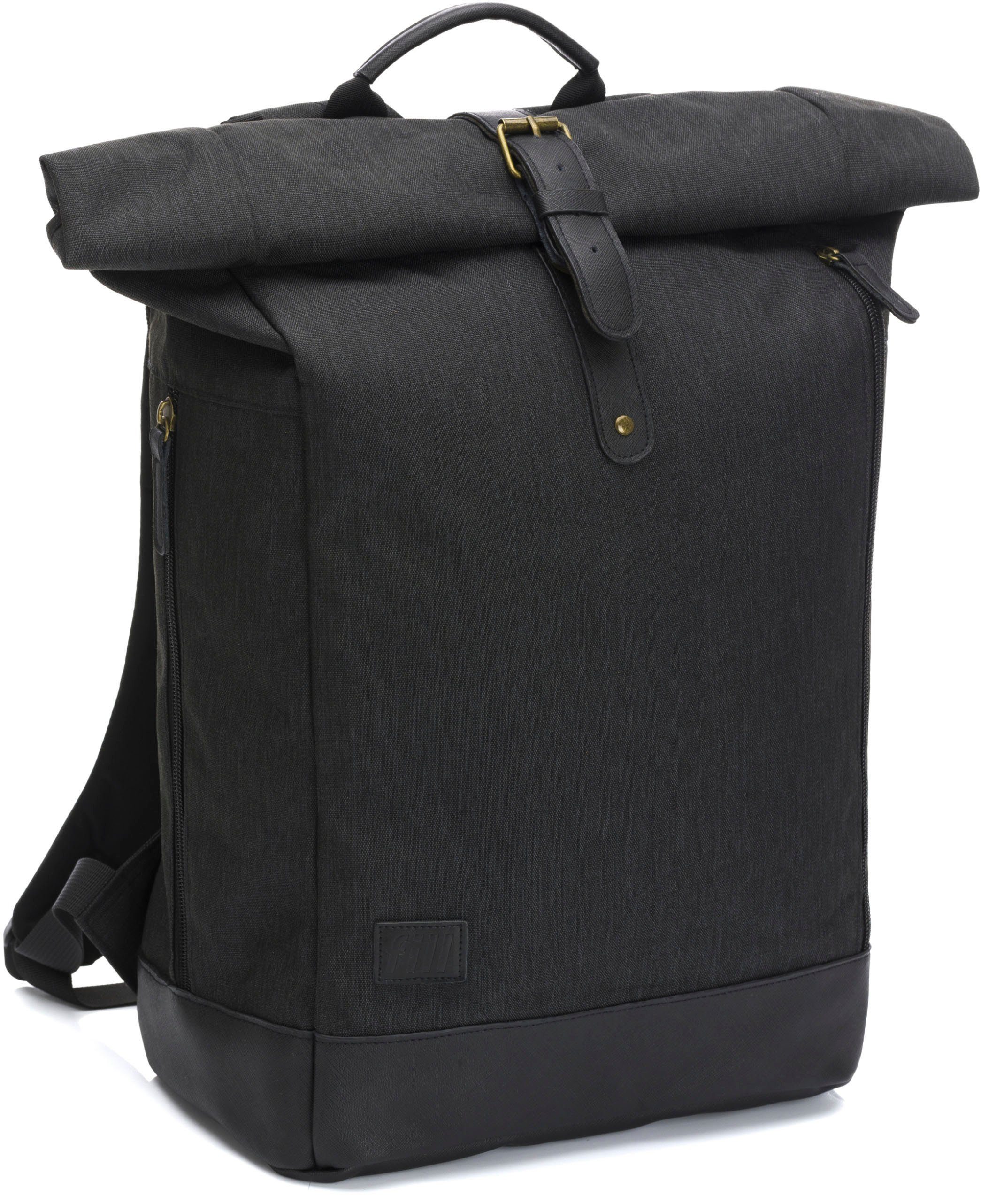 inkl. Fillikid schwarz, Rolltop Wickeltunterlage Berlin, Wickelrucksack