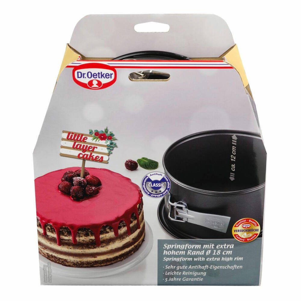 Dr. Oetker Küchenhelfer Backform Back-Freunde Classic Ø 18.5 cm