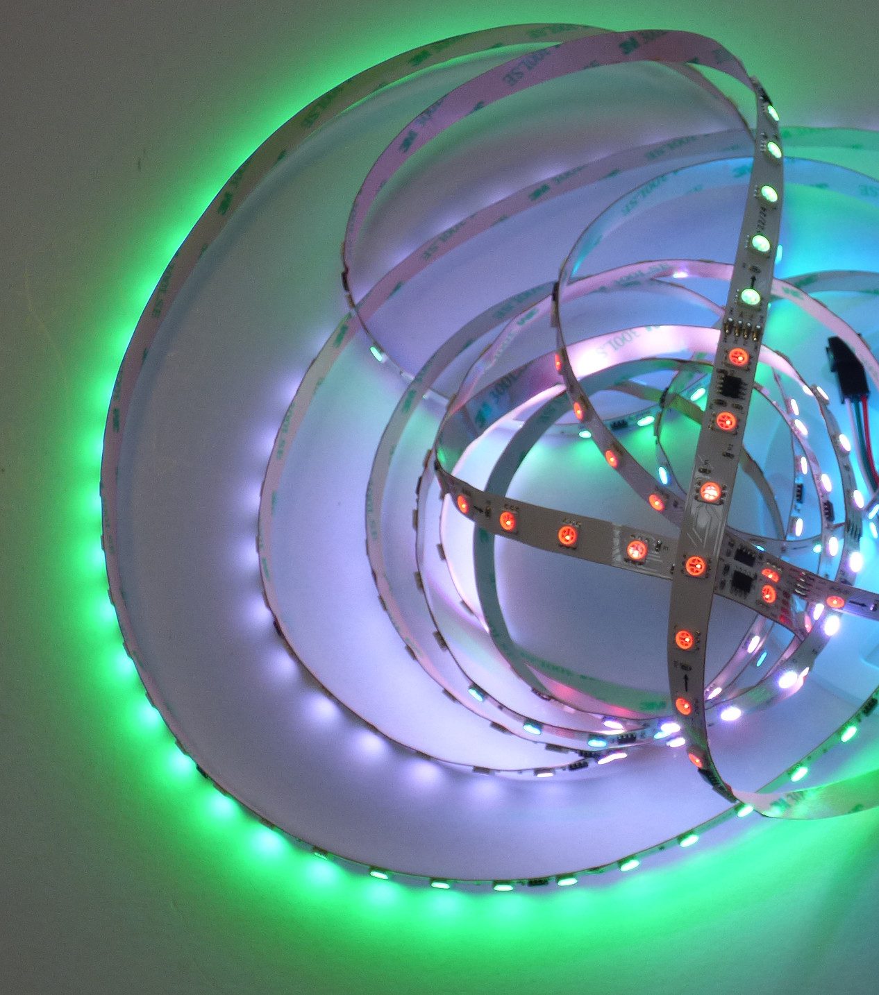 Lichtideen LED Stripe 4102 LED SET RGB Digital IC + Fernb. + Netzteil 24 Volt