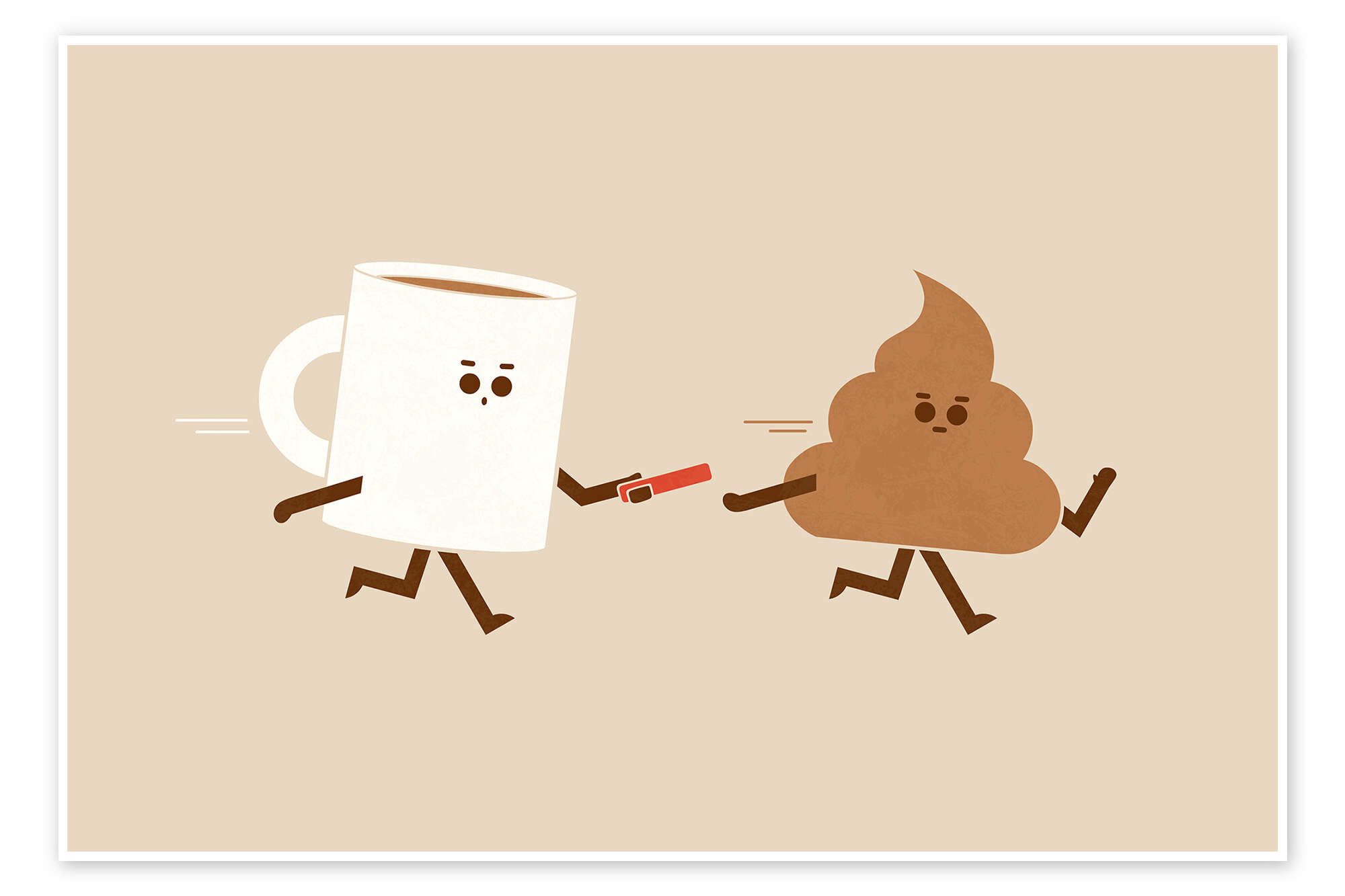 Posterlounge Wandbild Relay, HandsOffMyDinosaur, erhältlich als Poster, Leinwandbild, Wandsticker oder Acrylglasbild