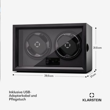 Klarstein Uhrenbeweger Brienz 2, (Set, 4-St., Set), Uhrenboxen Uhrenkasten Uhrenbeweger 2 Uhr