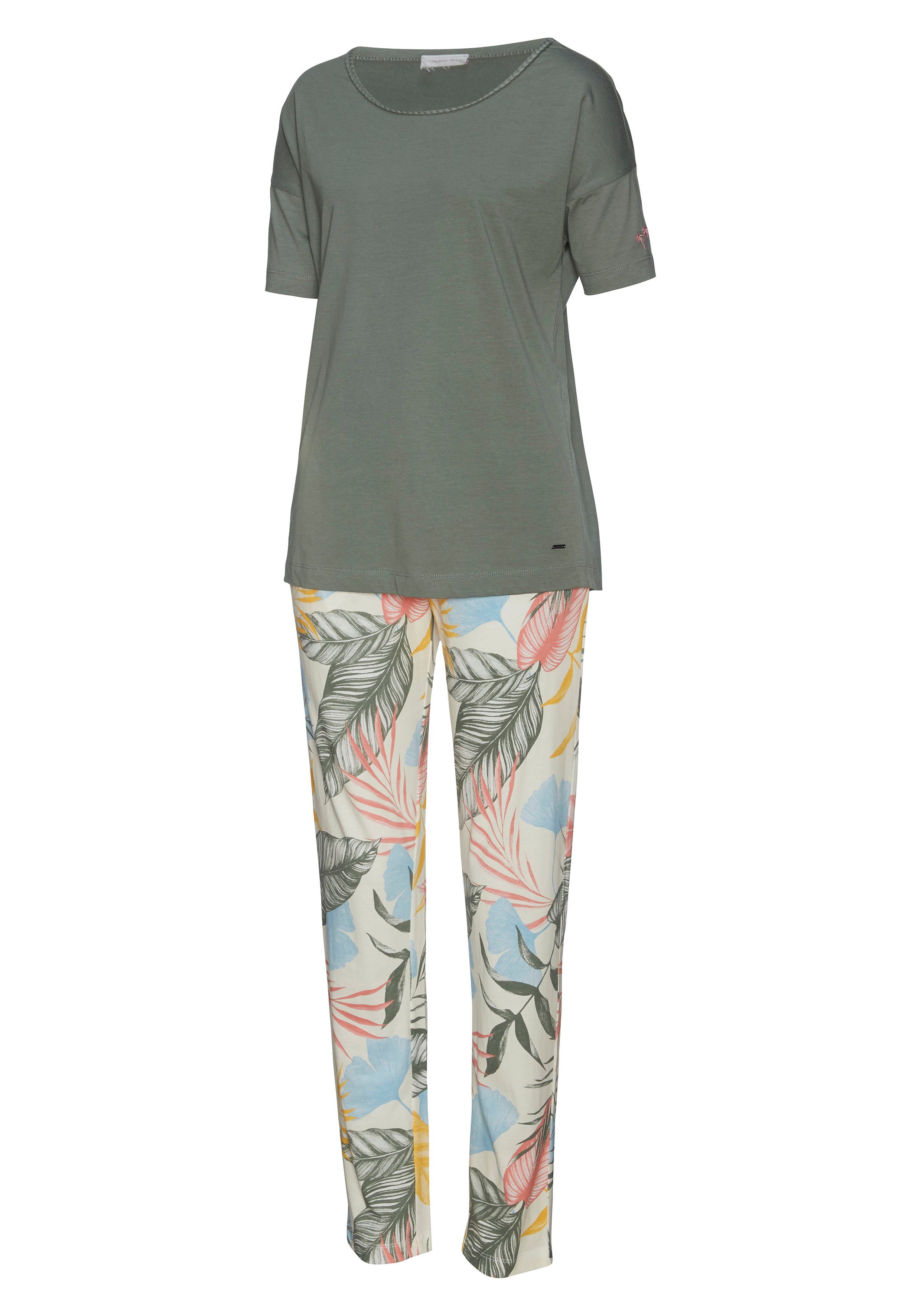 1 (2 Druck Pyjama Dreams mit tlg., Vivance Stück) floralem