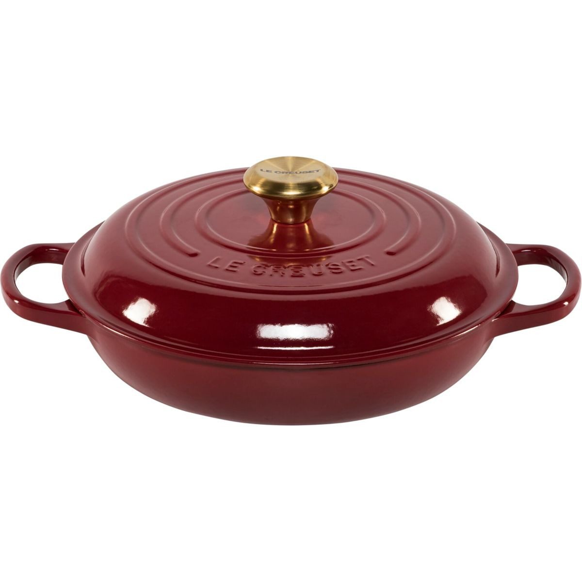 LE CREUSET Auflaufform Signature Gourmet-Profitopf Garnet 26 cm, Gusseisen / Keramik