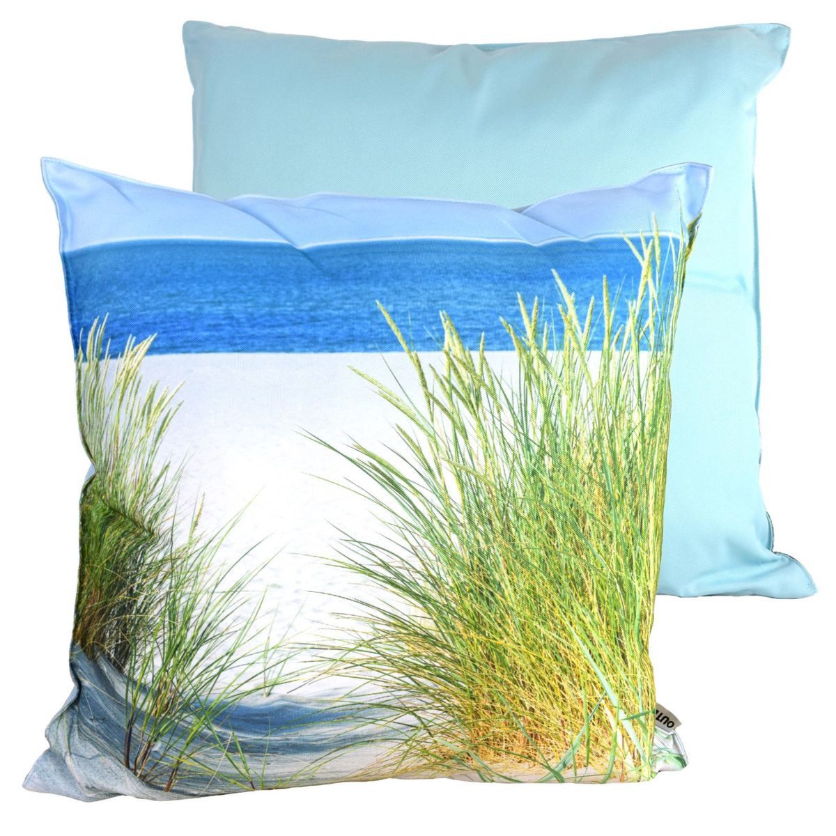 Marabellas Shop Sitzkissen Dekokissen 45x45cm Stuhlkissen wasserabweisend 6 Küstenmotive, Outdoor