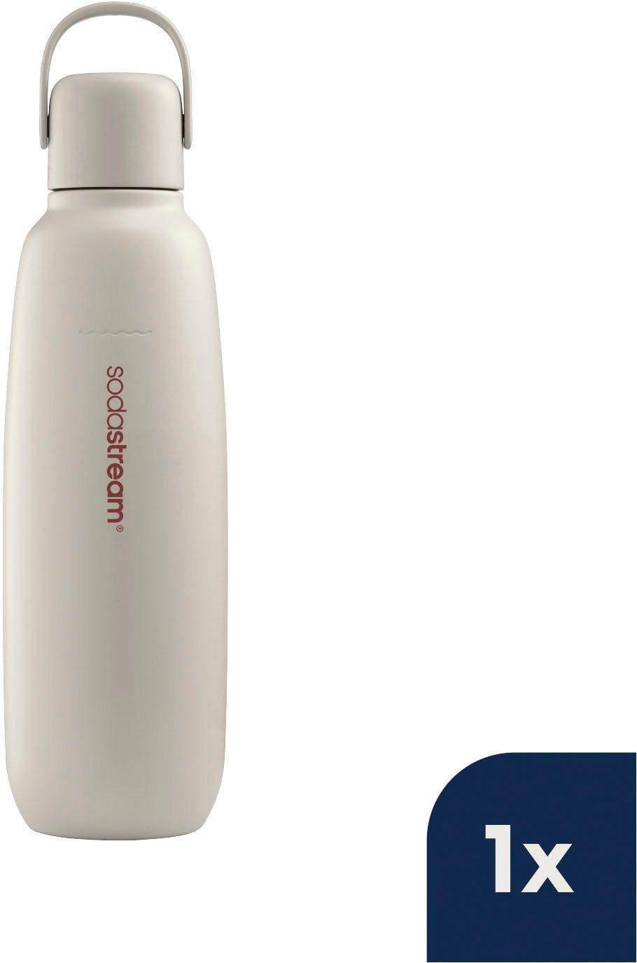 SodaStream Thermoflasche Metallflasche Fizz&go COOL DWS, 0,9 l, Trinkflasche, kompatibel mit SodaStream DUO, E-DUO, TERRA, ART & ENSO Wassersprudler
