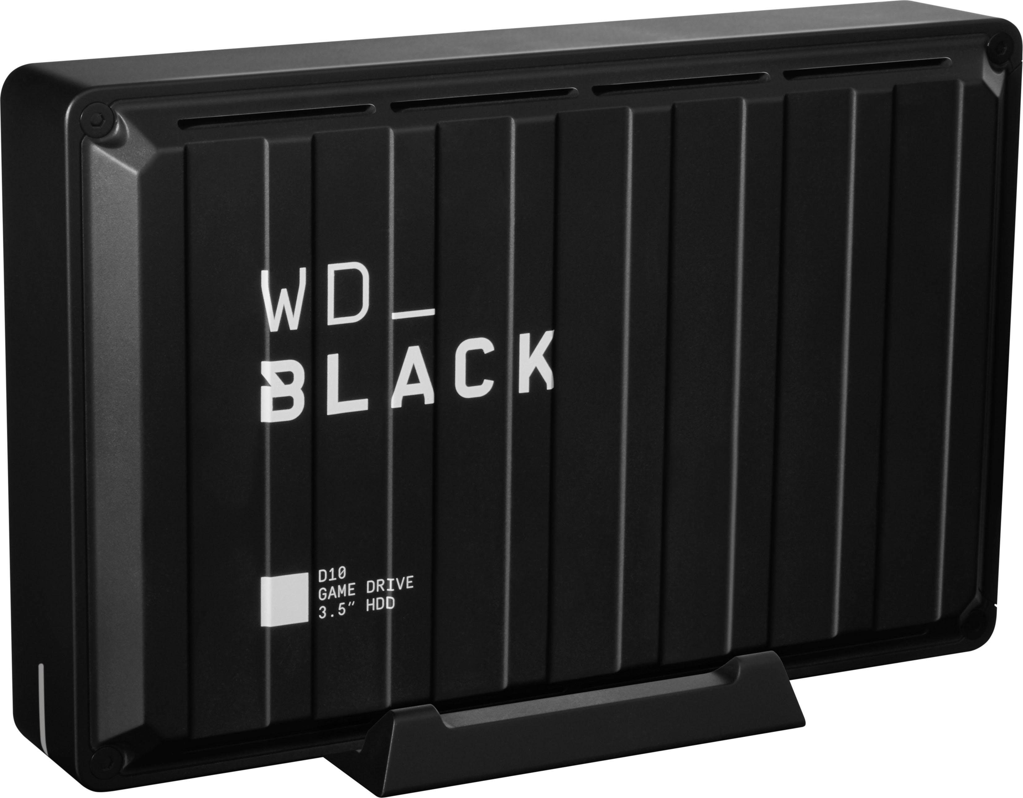 WD_Black D10 Game Drive externe Gaming-Festplatte (8 TB) 3,5" 250 MB/S Lesegeschwindigkeit