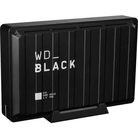 WD_Black D10 Game Drive externe Gaming-Festplatte (8 TB) 3,5" 250 MB/S Lesegeschwindigkeit