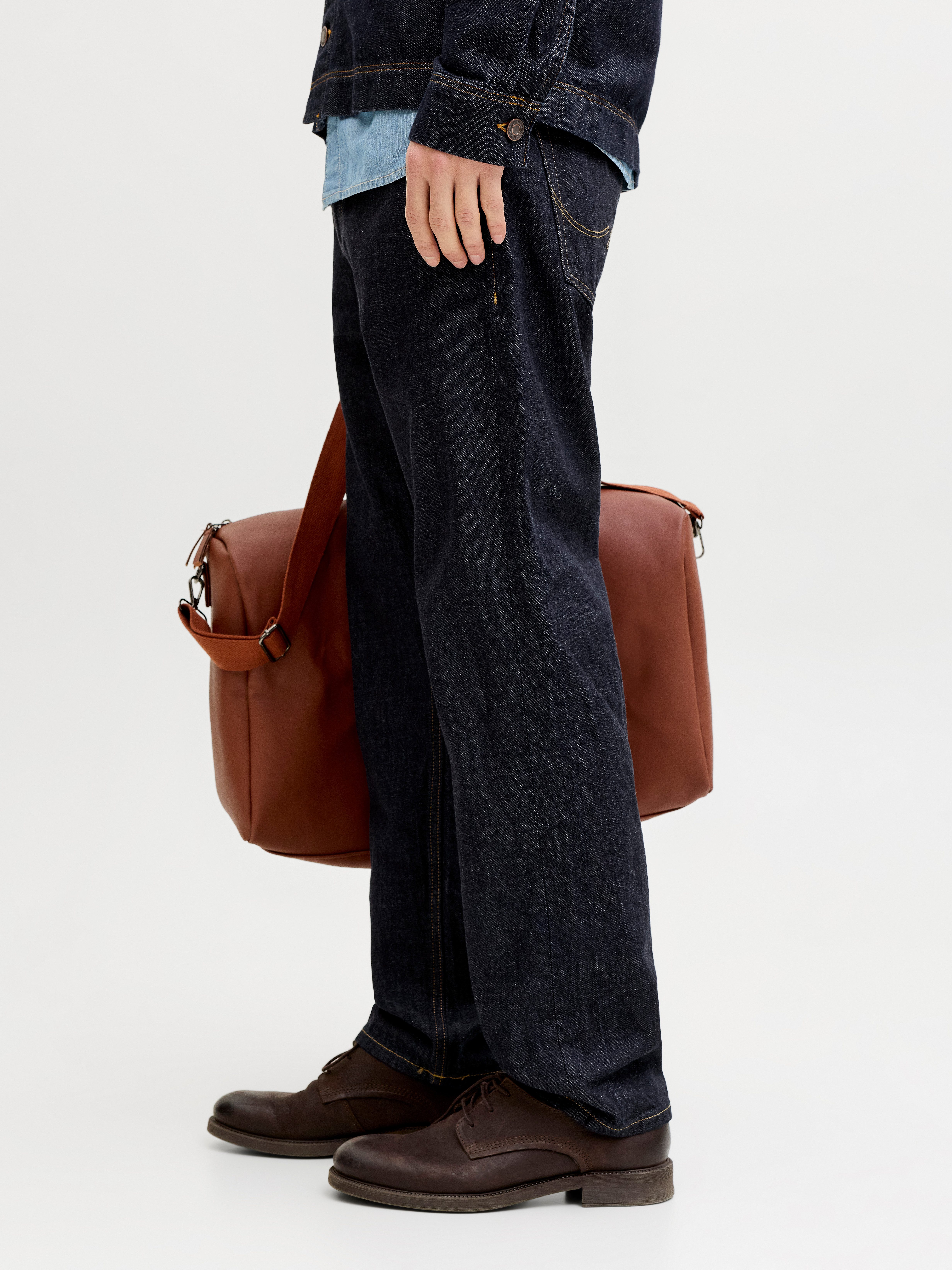 Jack & Jones Loose-fit-Jeans JJICHRIS JJORIGINAL SBD 921 SN mit Gürtelschla günstig online kaufen