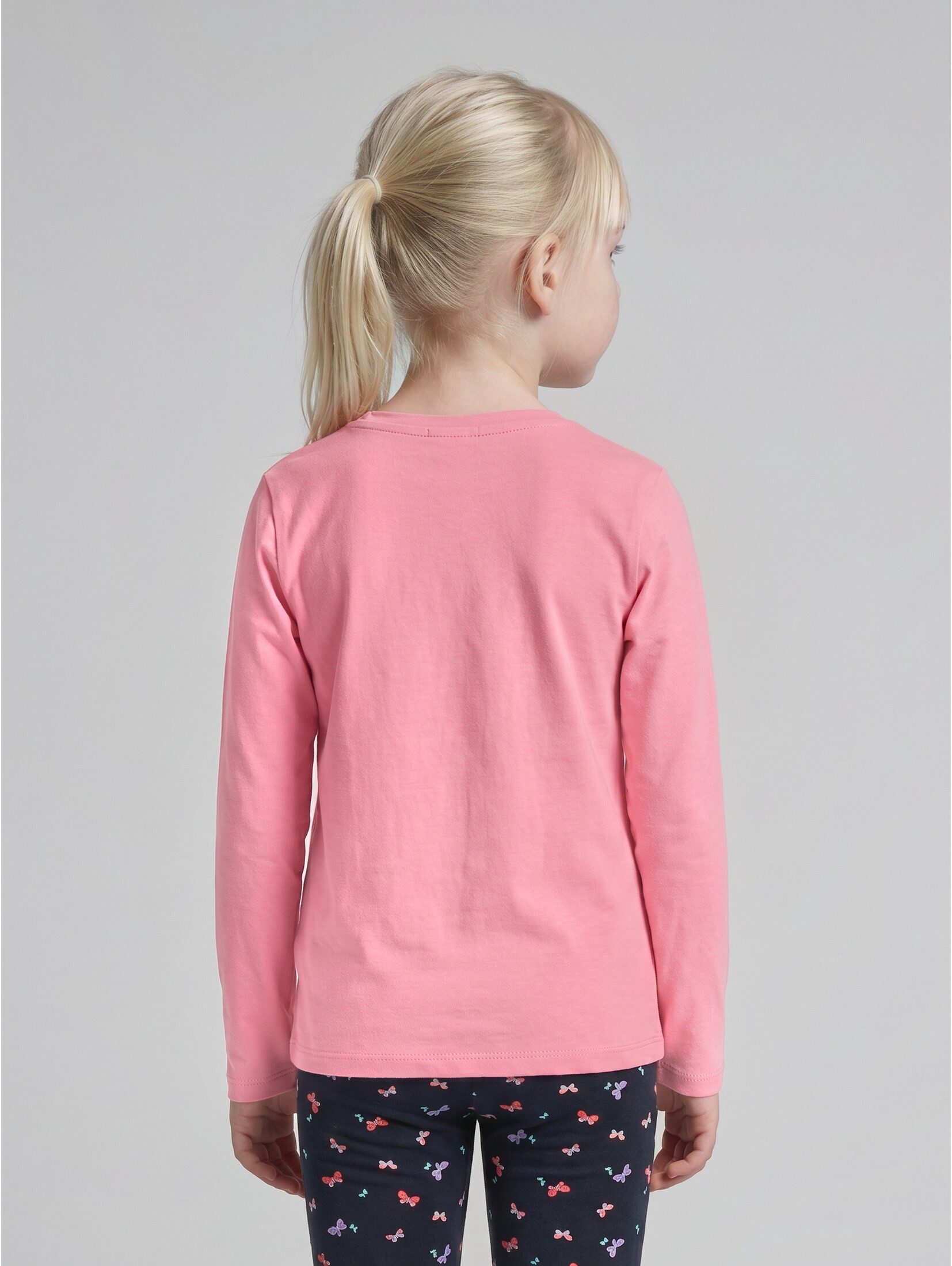 TOM TAILOR Langarmshirt T-Shirt Langarmshirt mit glänzendem Print – Bild 3 von 5