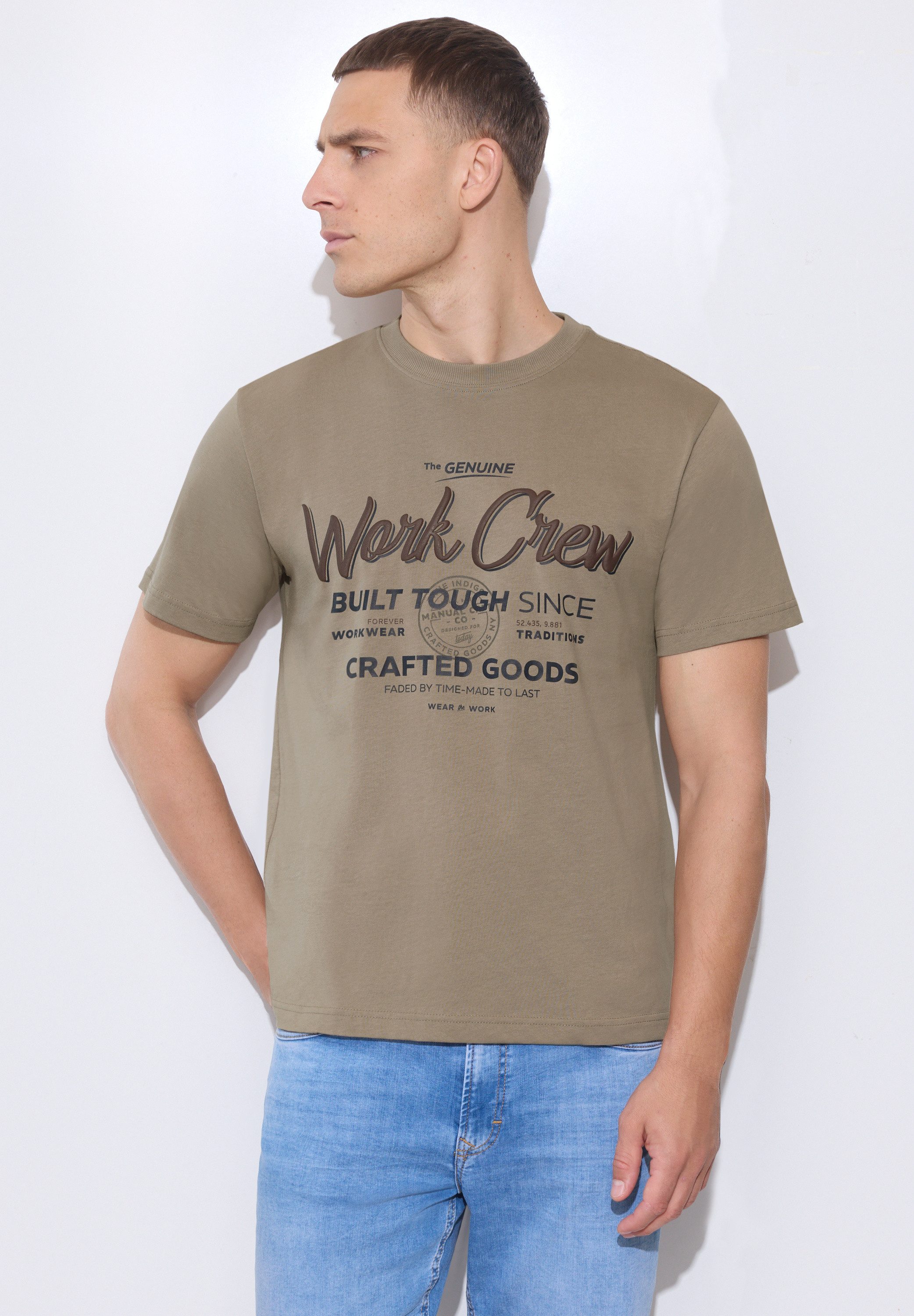 STREET ONE MEN T-Shirt aus reiner Baumwolle