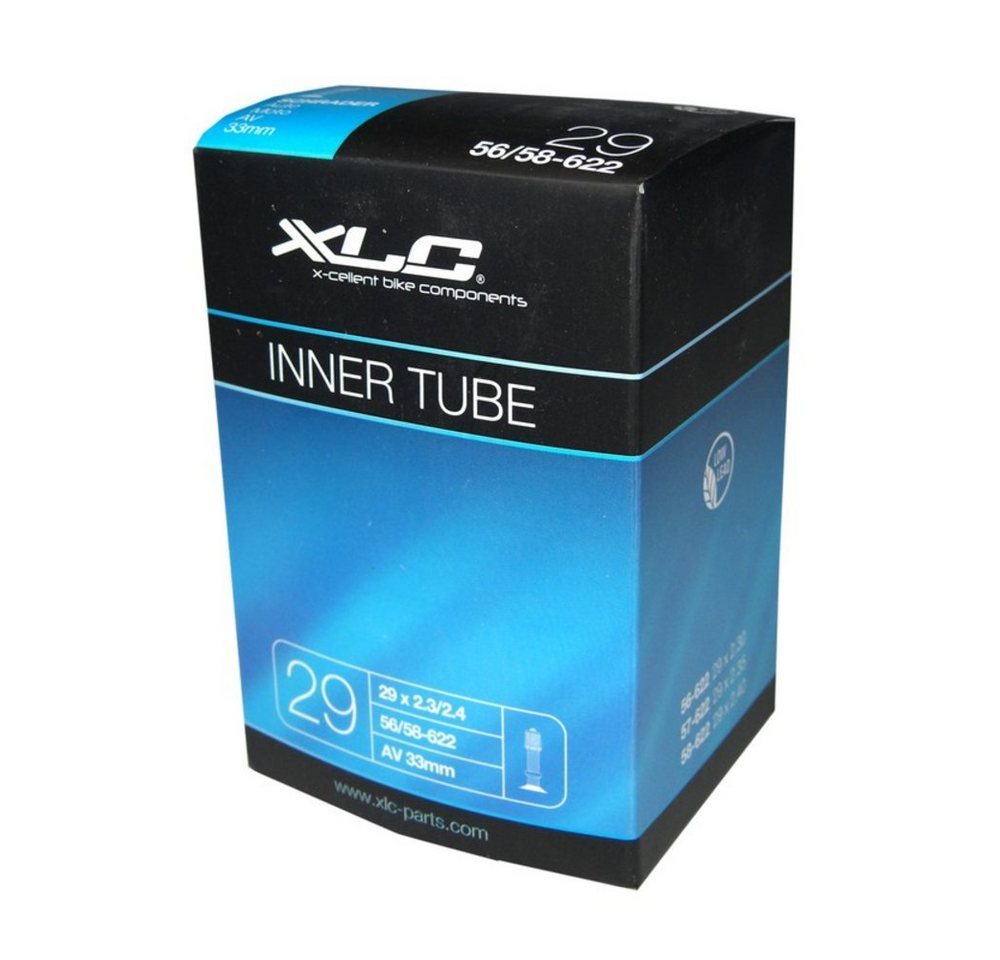 XLC Fahrradschlauch 29" MTB Schlauch, 29x2.3/2.4" (56-622, 57-622, 58-622), Autoventil (AV