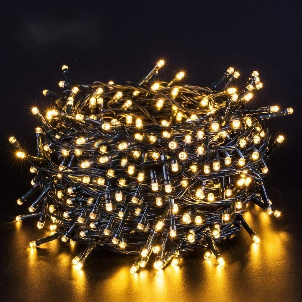 Elegear LED-Lichterkette 40M 300 LEDs Lichterkette Batterie Timer, 8 Modi,  300-flammig, Weihnachtsdeko mit Timer für Weihanchtsbaum
