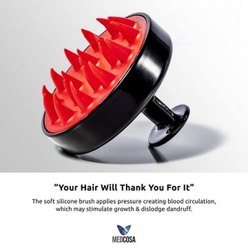 Medcosa Haarbürste Haarbürste für Kopfmassage und Shampooverteilung, 1-tlg., Hairbrush for Scalp Massage and Shampoo Distribution