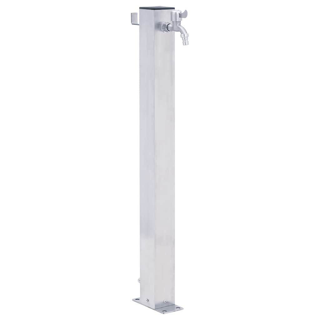 Bewässerungssystem Wassersäule für den Garten 80 cm Edelstahl Quadratisch