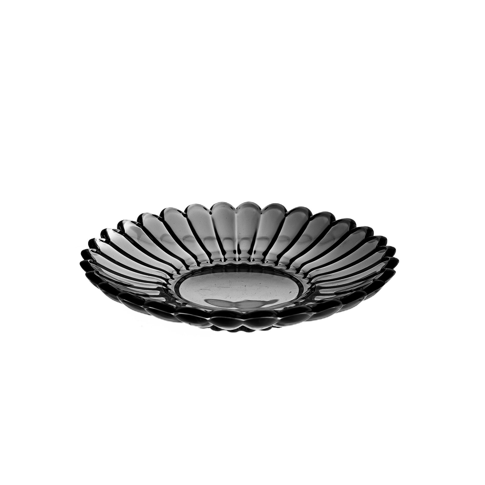 Sunay Dessertschale mit Unterteller, 12-teiliges Glasschalenset - Lotus Design, (12-tlg), Elegantes Design