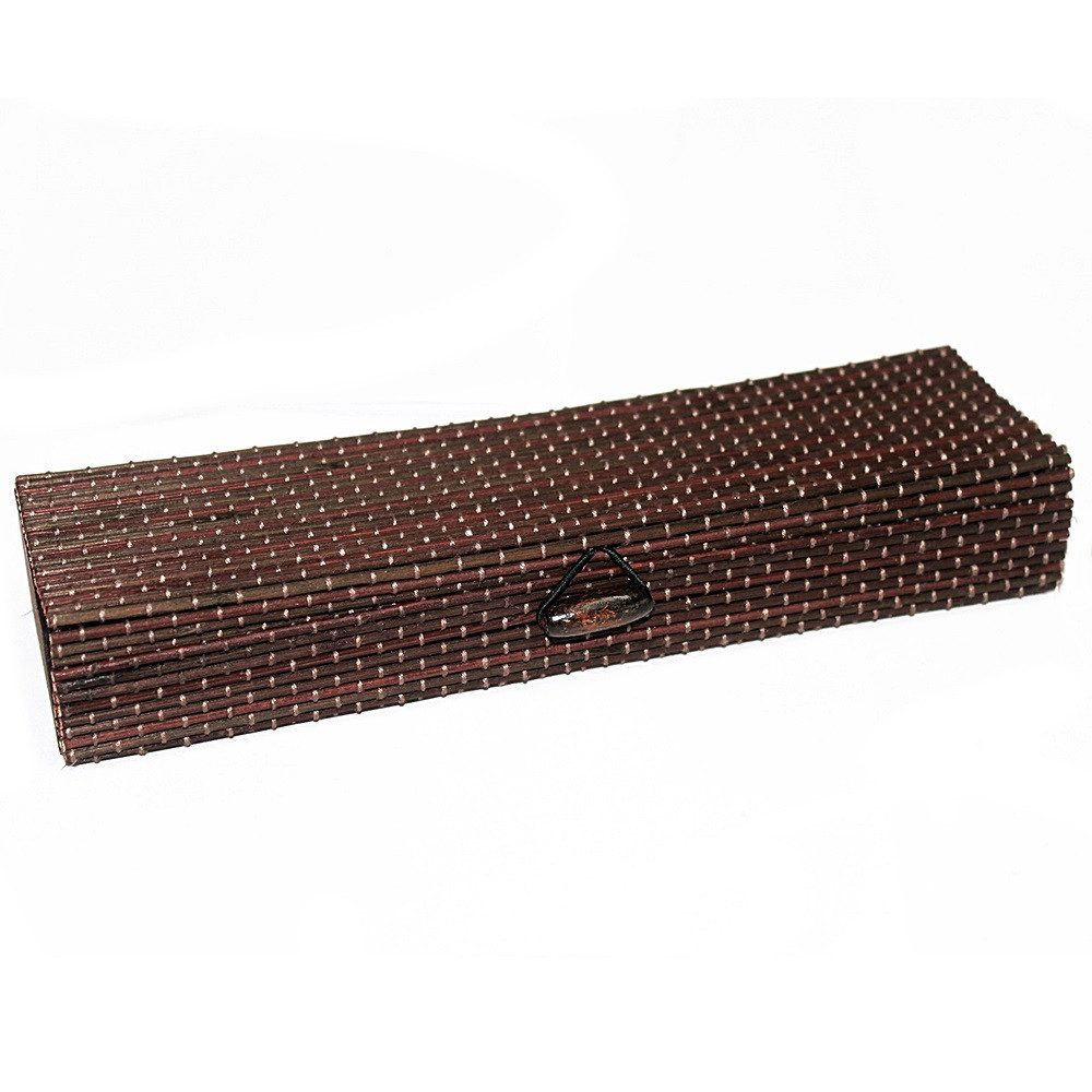 Ancient Wisdom Geschenkbox Bambus-Etui blau oder braun ca. 22 x 6 x 3,5 cm