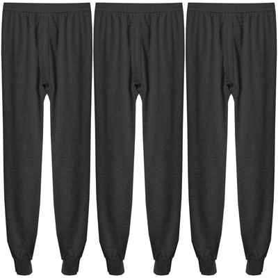 TEXEMP Thermounterhose 3er Pack Thermo Unterwäsche Thermounterhose lange Unterhose Herren (Packung, 3er-Pack) 90% Baumwolle